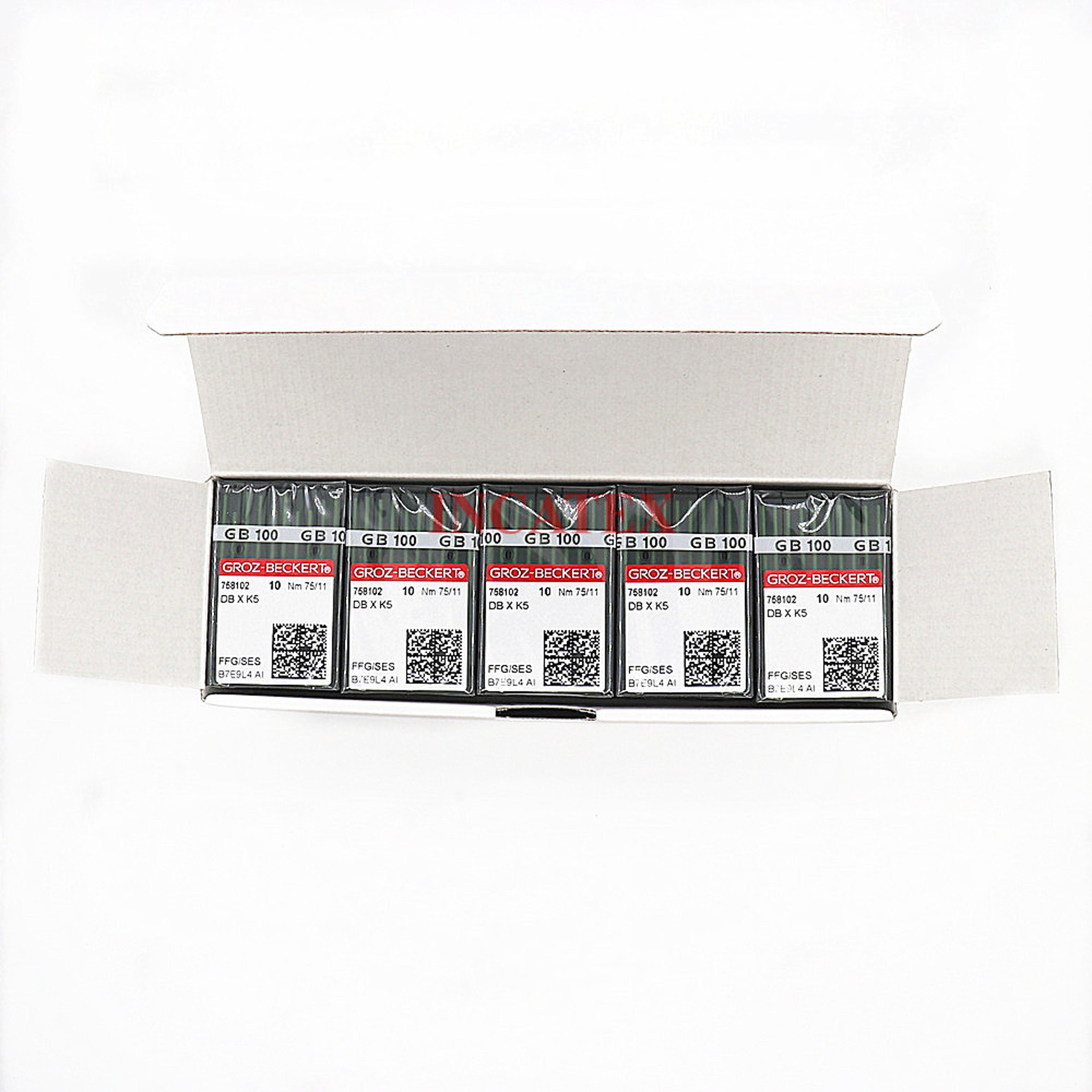 500 pcs genuine groz beckert embroidery needle ffg/ses dbxk5, compatible with tajima, barudan, swf embroidery machines