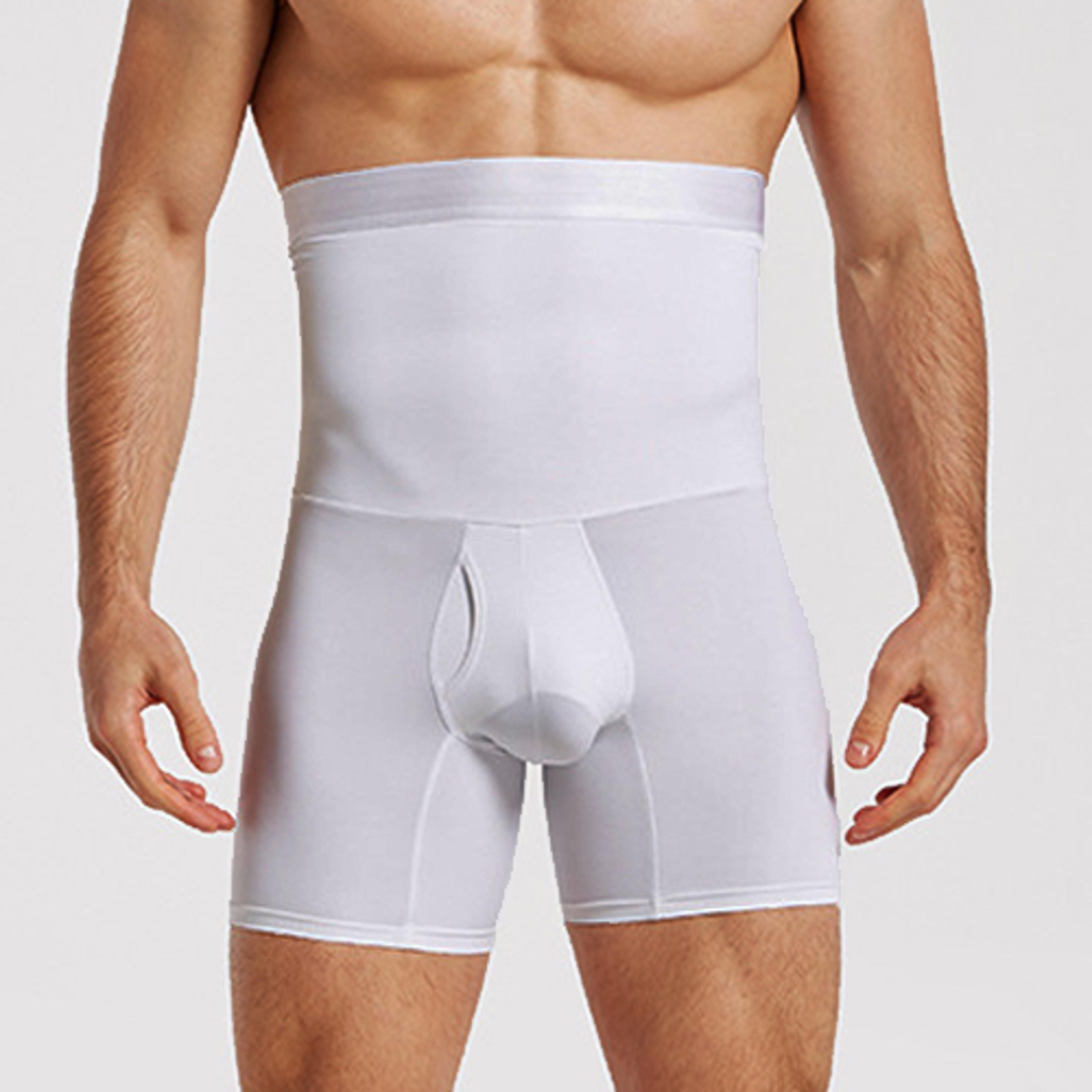 High Waist Men Tummy Control Shorts Body Shaper Compression Belly Trainer Slimming Boxer Shapewear  6