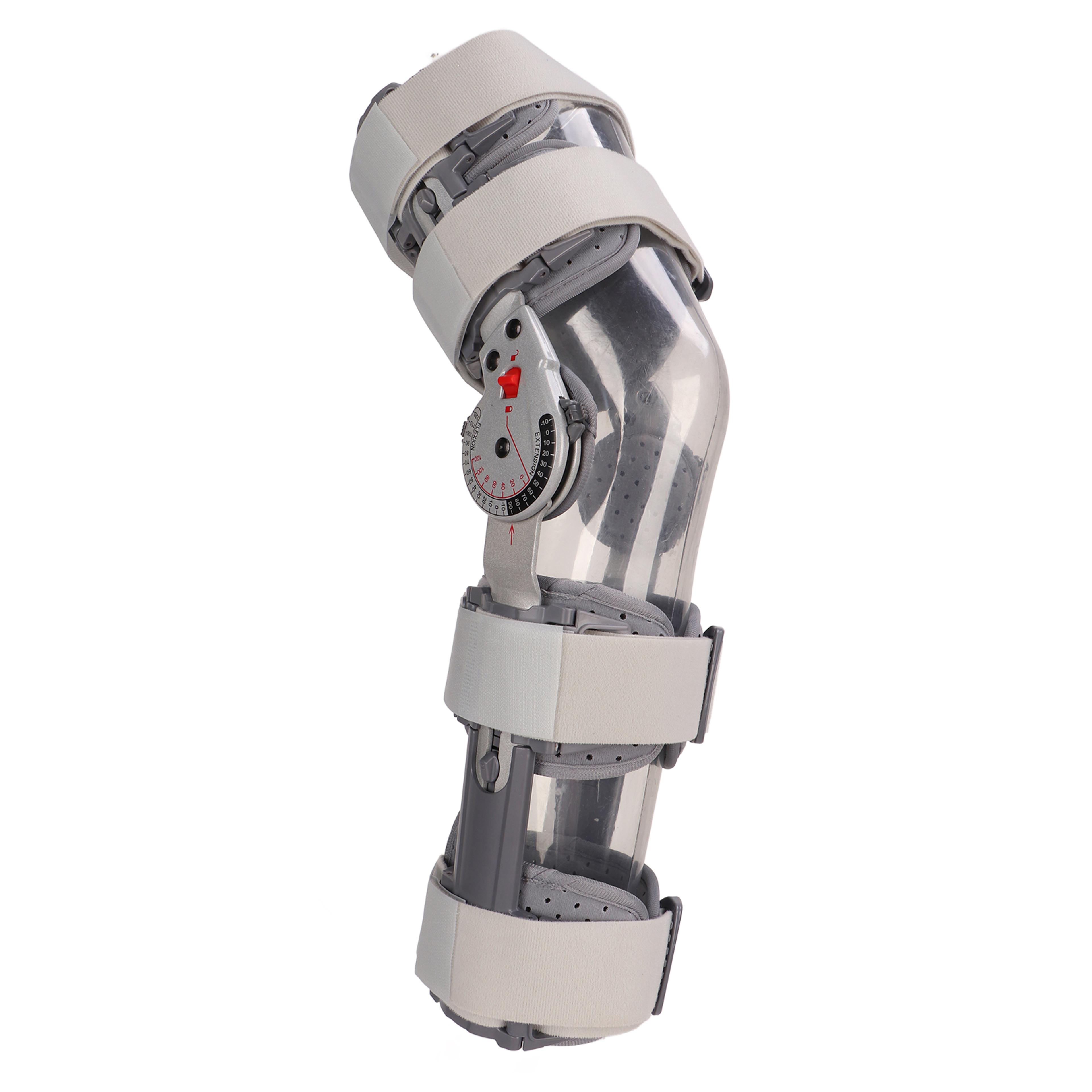 orthopedic hinged knee brace immobilizer orthosis stabilizer for acl, mcl & pcl injury, recovery support & post surgerys