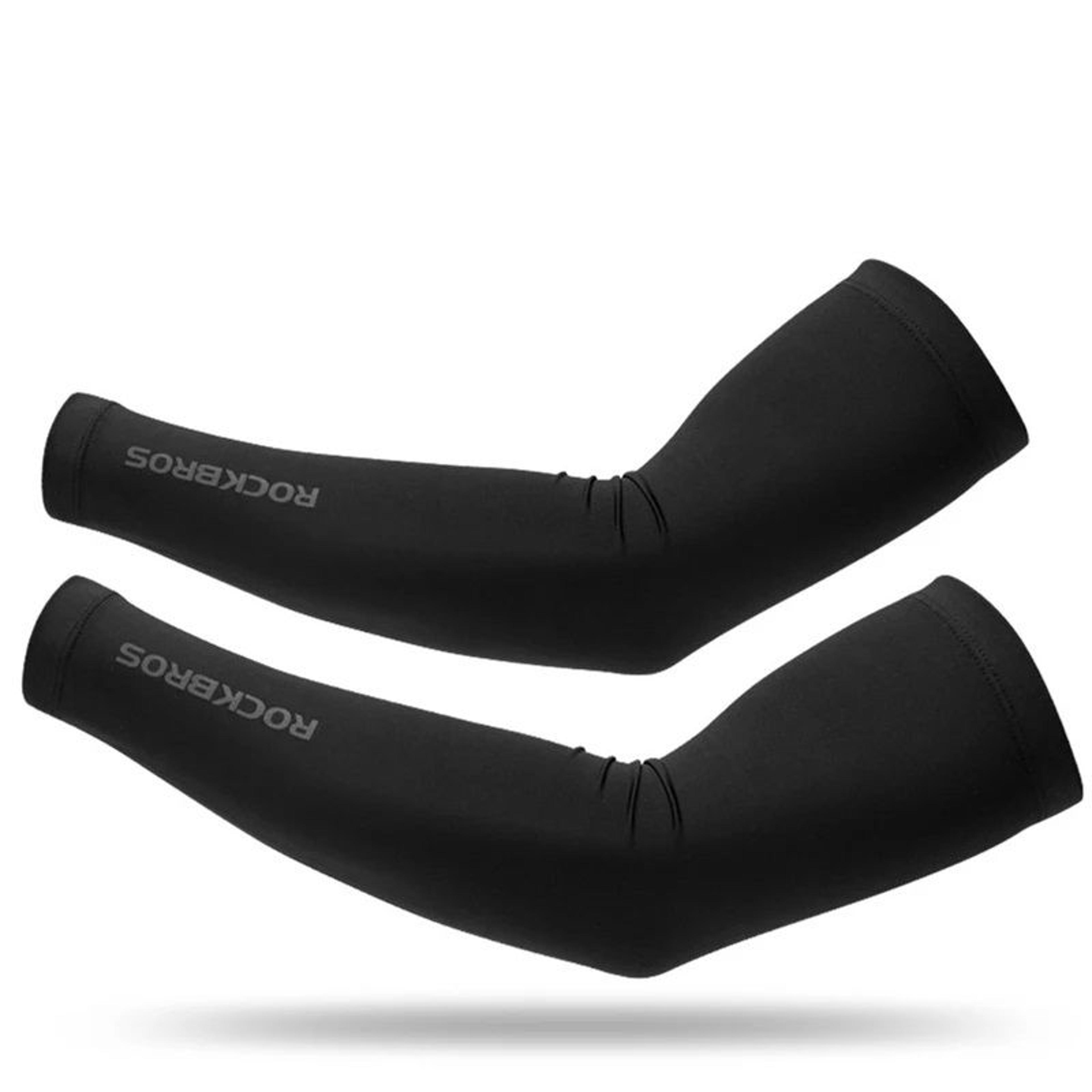 rockbros uv arm sleeves, ice fabric breathable running & camping arm covers, quick dry sun protection gear for summer