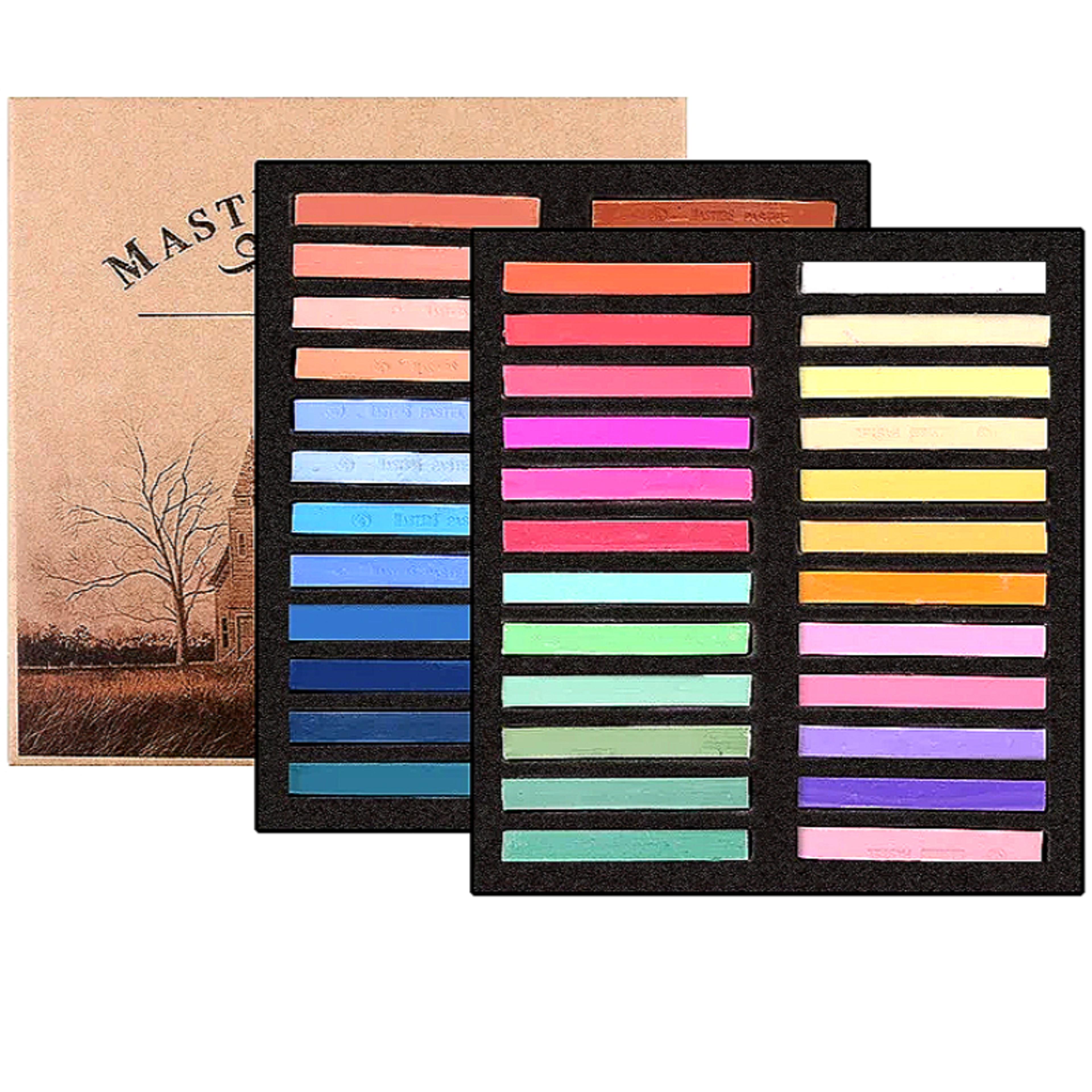 soft pastel masters colored crayon chalk drawing & coloring art supplies, colors for professional & beginner artists