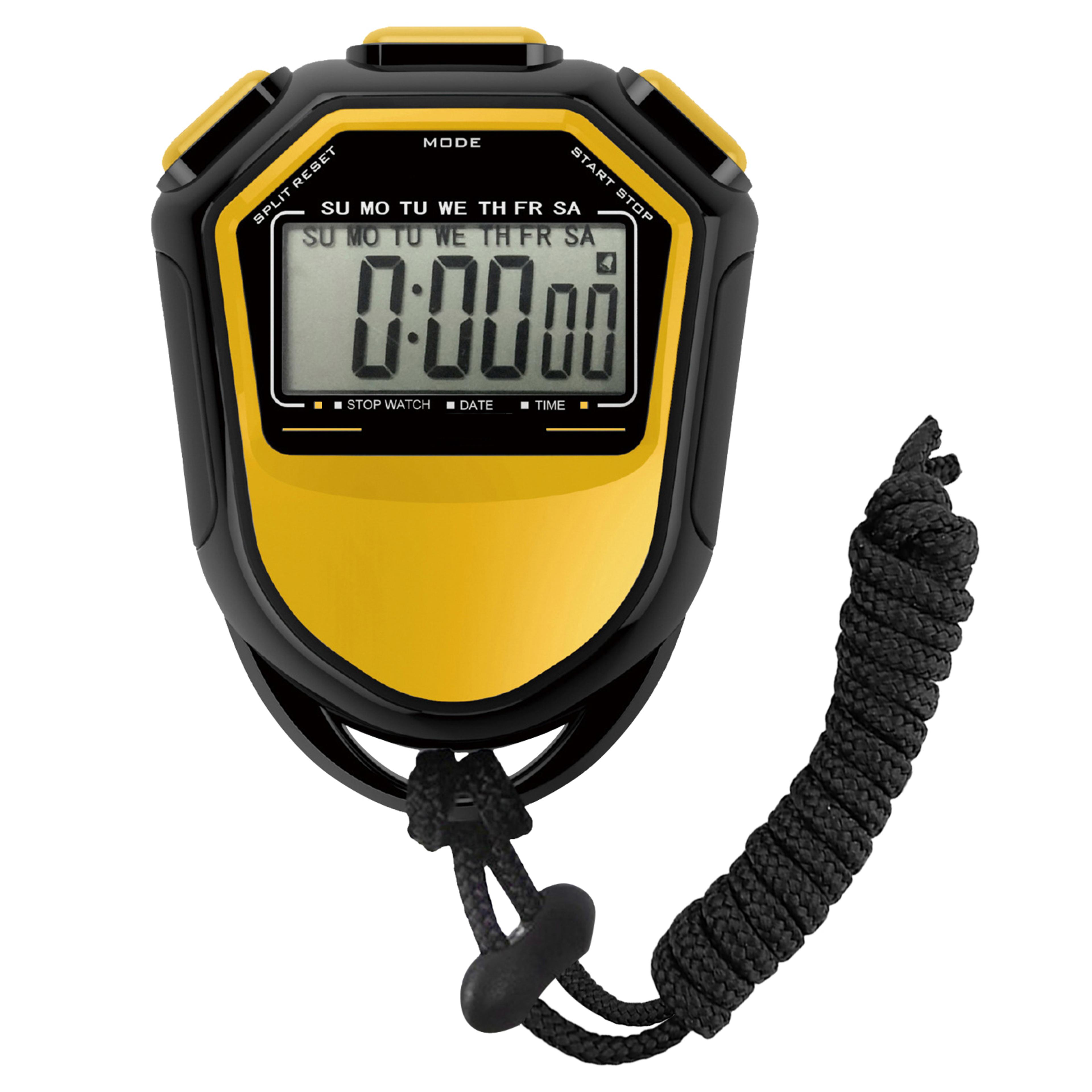 HighVisibility LCD Digital Stopwatch Waterproof Handheld Chronograph For Coaching Sports Training   6