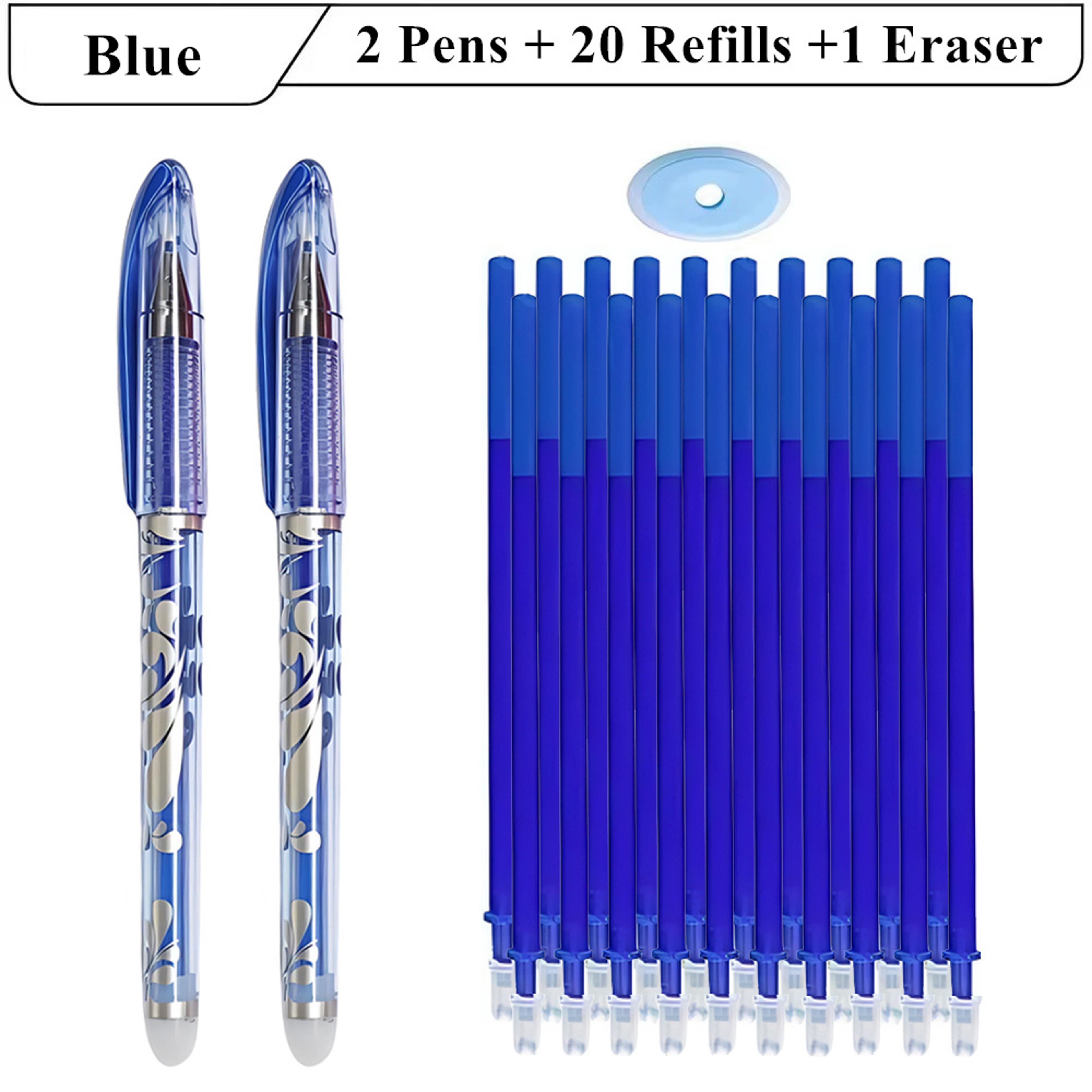 Erasable Gel Pens With Refills  Eraser Magic Ink In Black Blue Red Green Smooth Writing Stationery  4