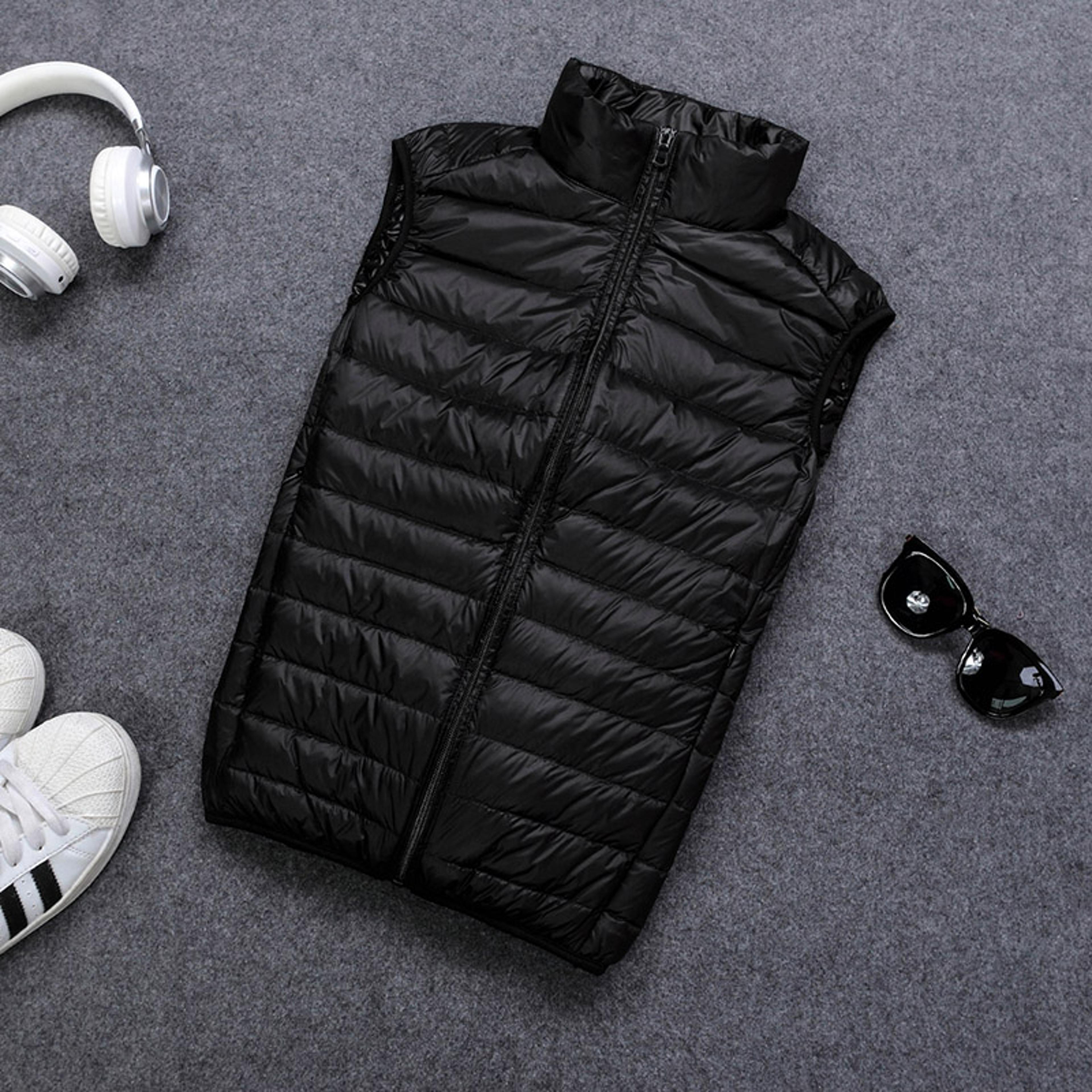 Mens Lightweight Down Vest White Duck Down Fill Warm Sleeveless Jacket For Autumn And Winter Casual 3