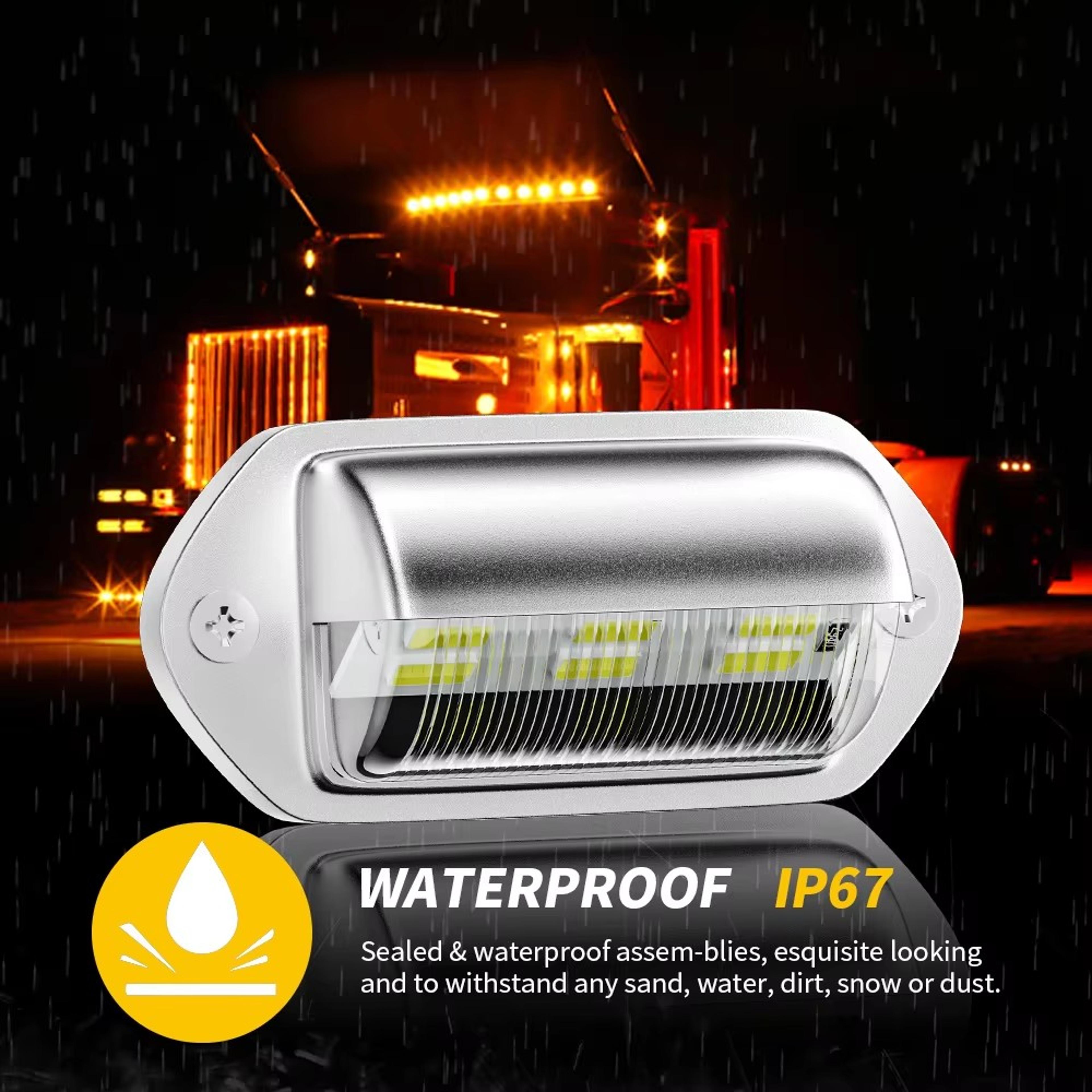 LED License Plate Light White Bulbs For SUV Truck Trailer Van Tag Step Lamp 3