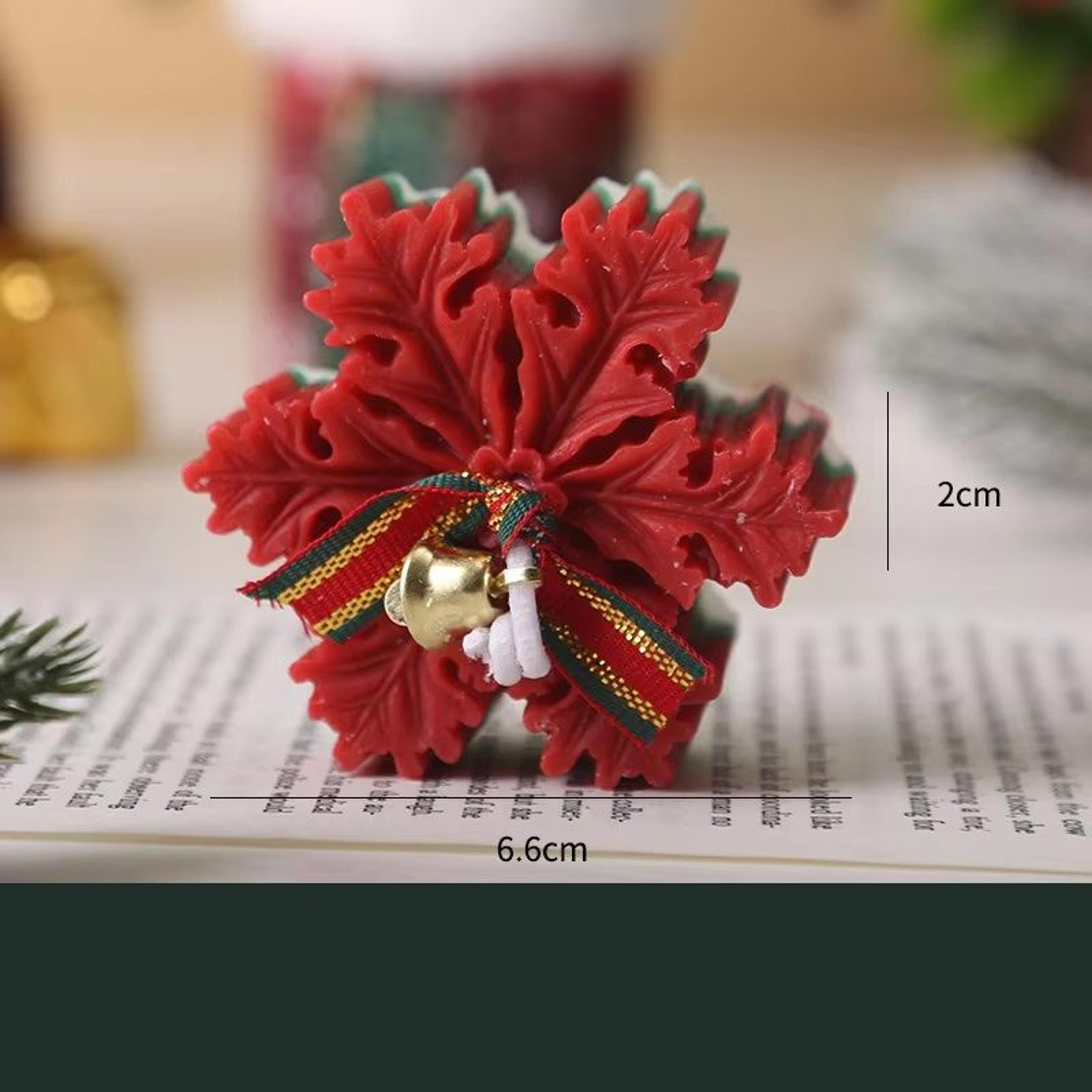 Christmas Soy Wax Candle Snowflake Aroma Candle Set Festive Fragrance Decoration Holiday Companion  6