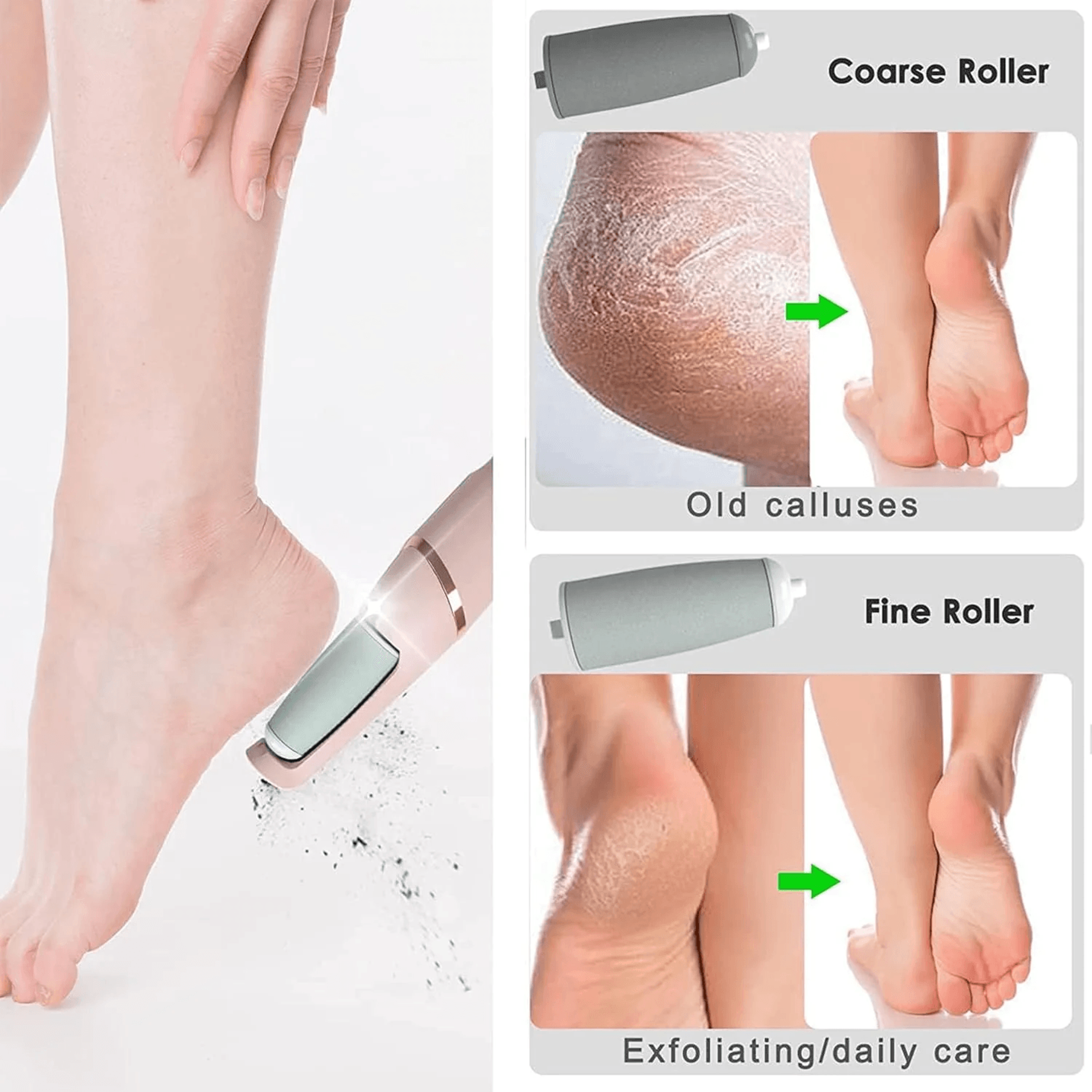 Professional Electric Pedicure Tool Film Foot Dead Skin Callus Remover Feet Exfoliator Pumice Stone
