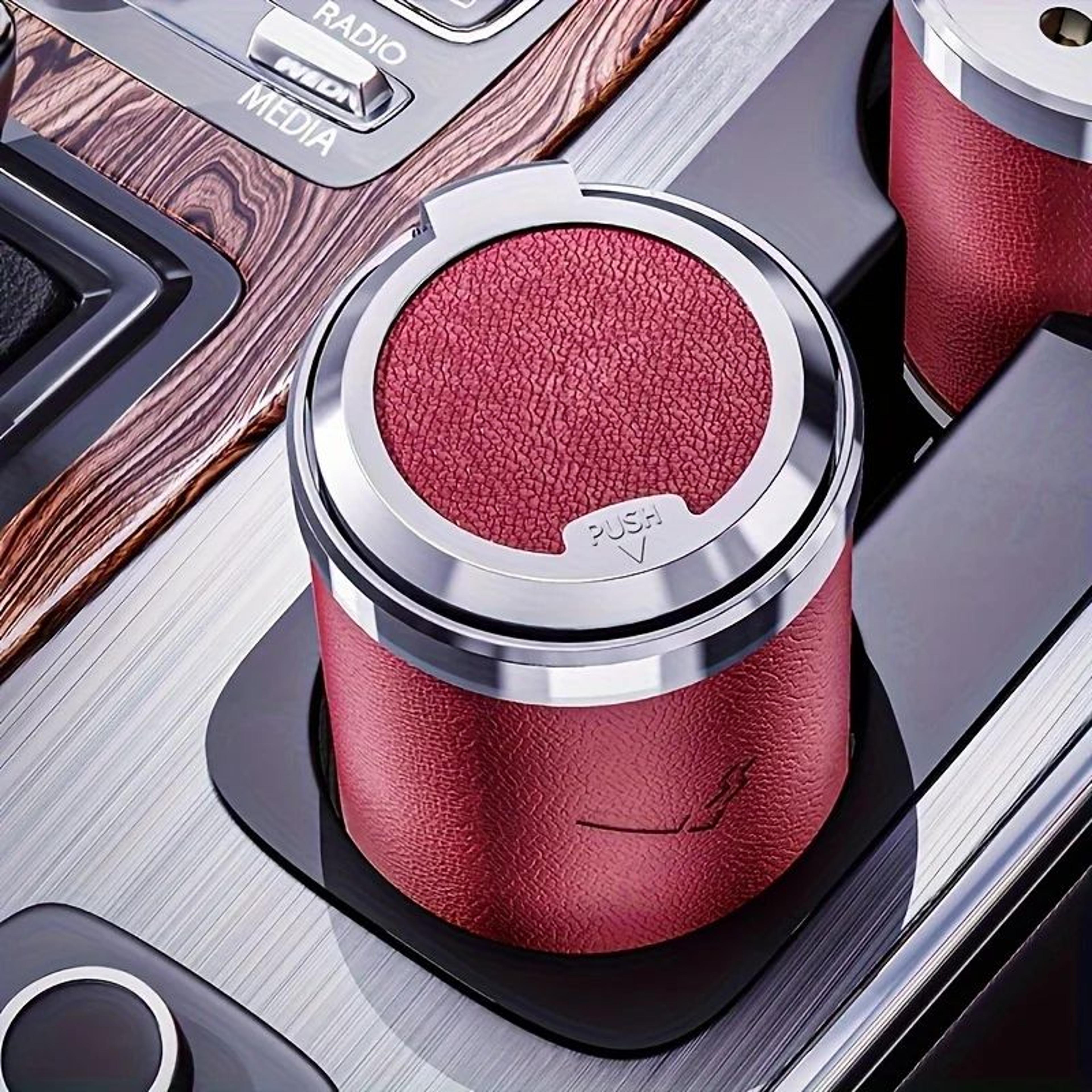 Portable LED Car Ashtray Smoke Ashes Holder For Mercedes Benz Compatible With A Class C Class E Cla 9