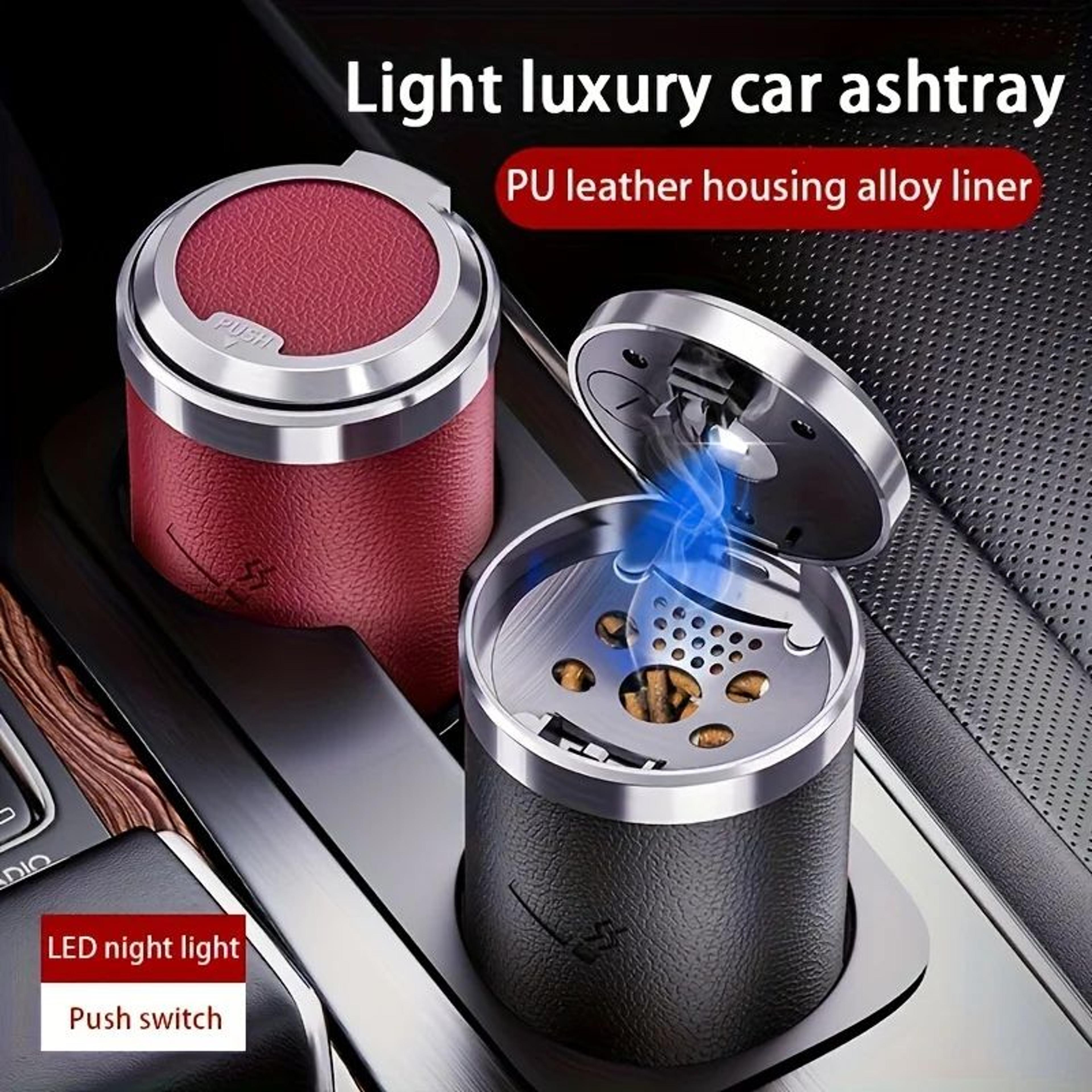 Portable LED Car Ashtray Smoke Ashes Holder For Mercedes Benz Compatible With A Class C Class E Cla 4