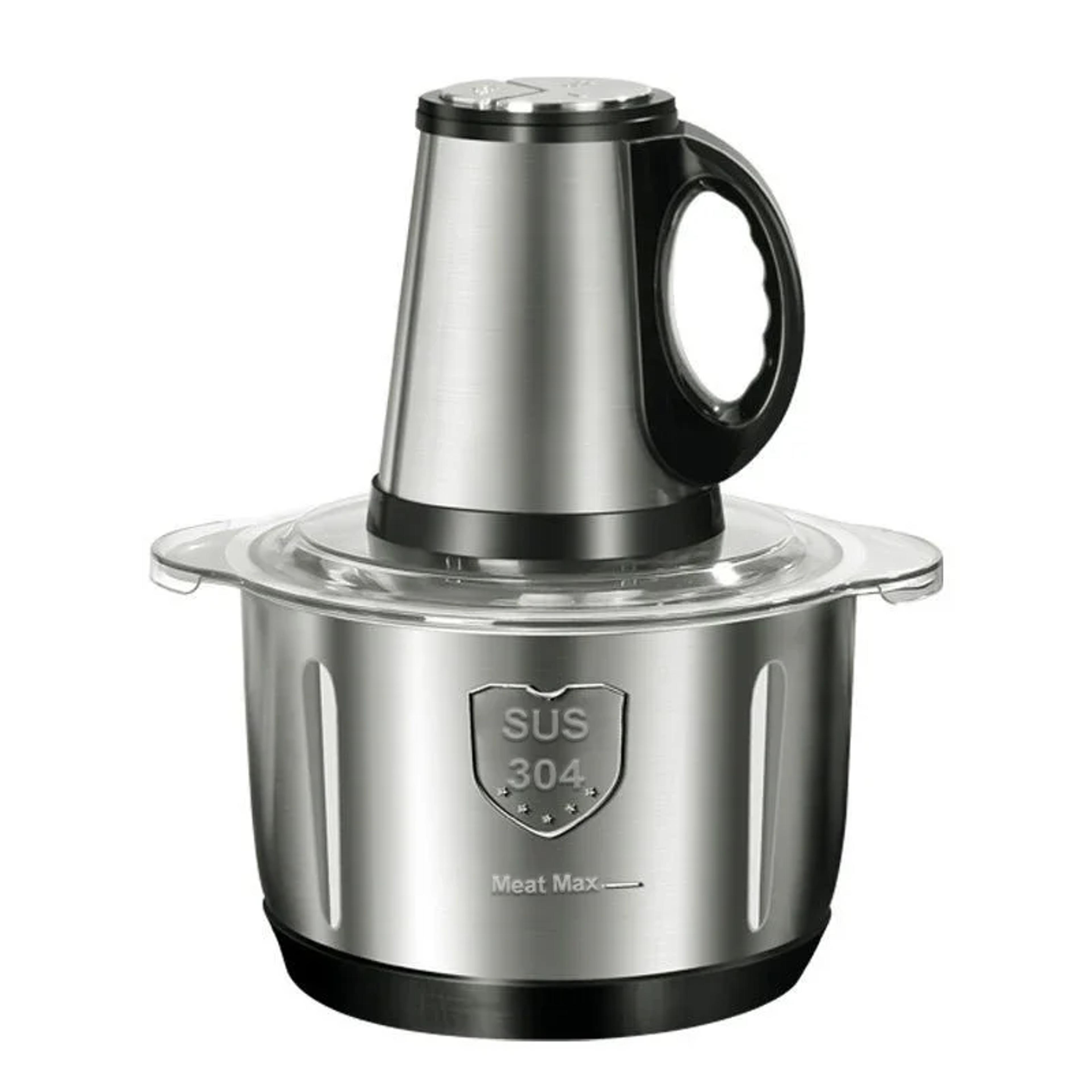 stainless steel electric meat grinder food chopper for household kitchen vegetable nut blender durable blades