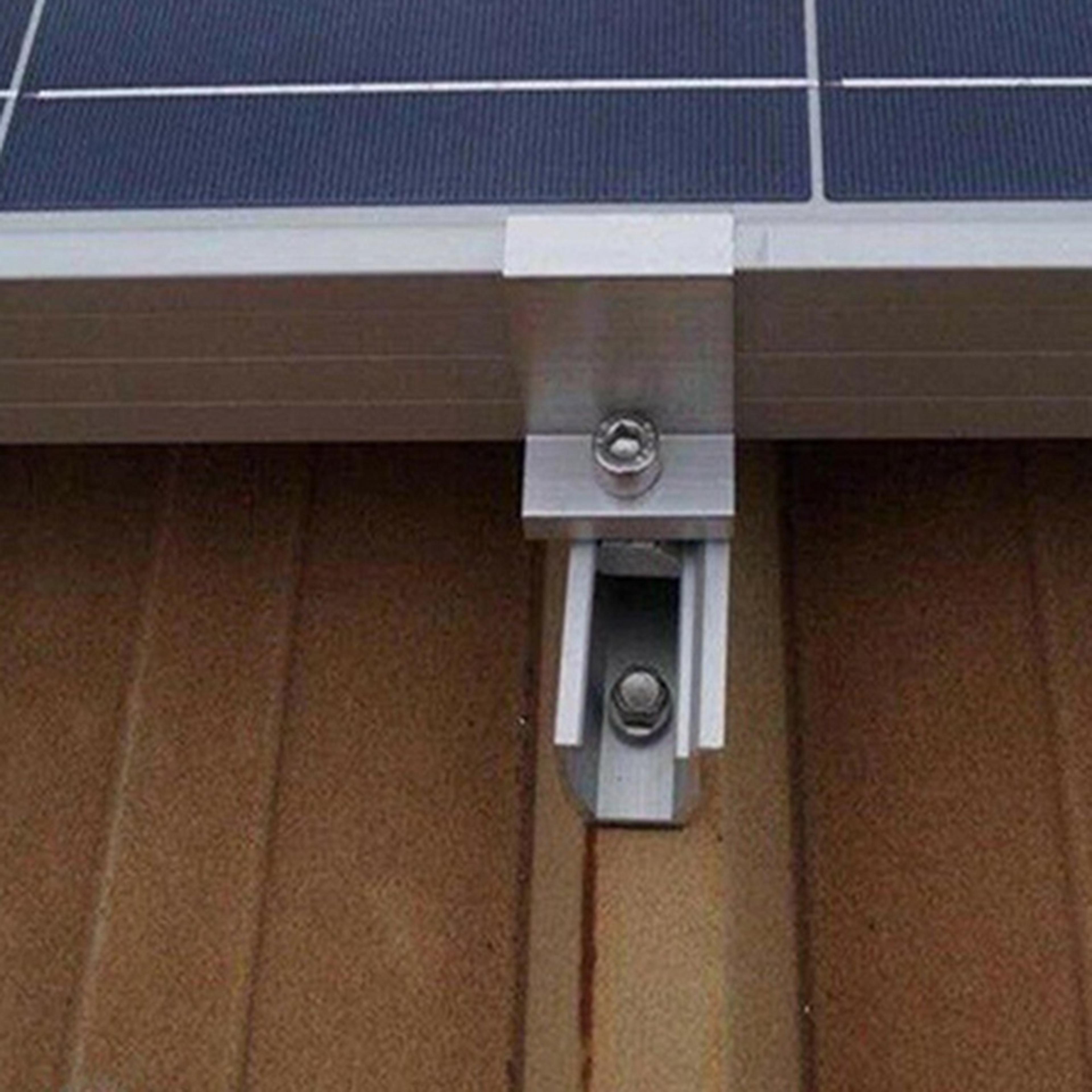 AluminumAlloy Solar Photovoltaic Brackets Clamp For Solar Panel Racking End Clamps 0