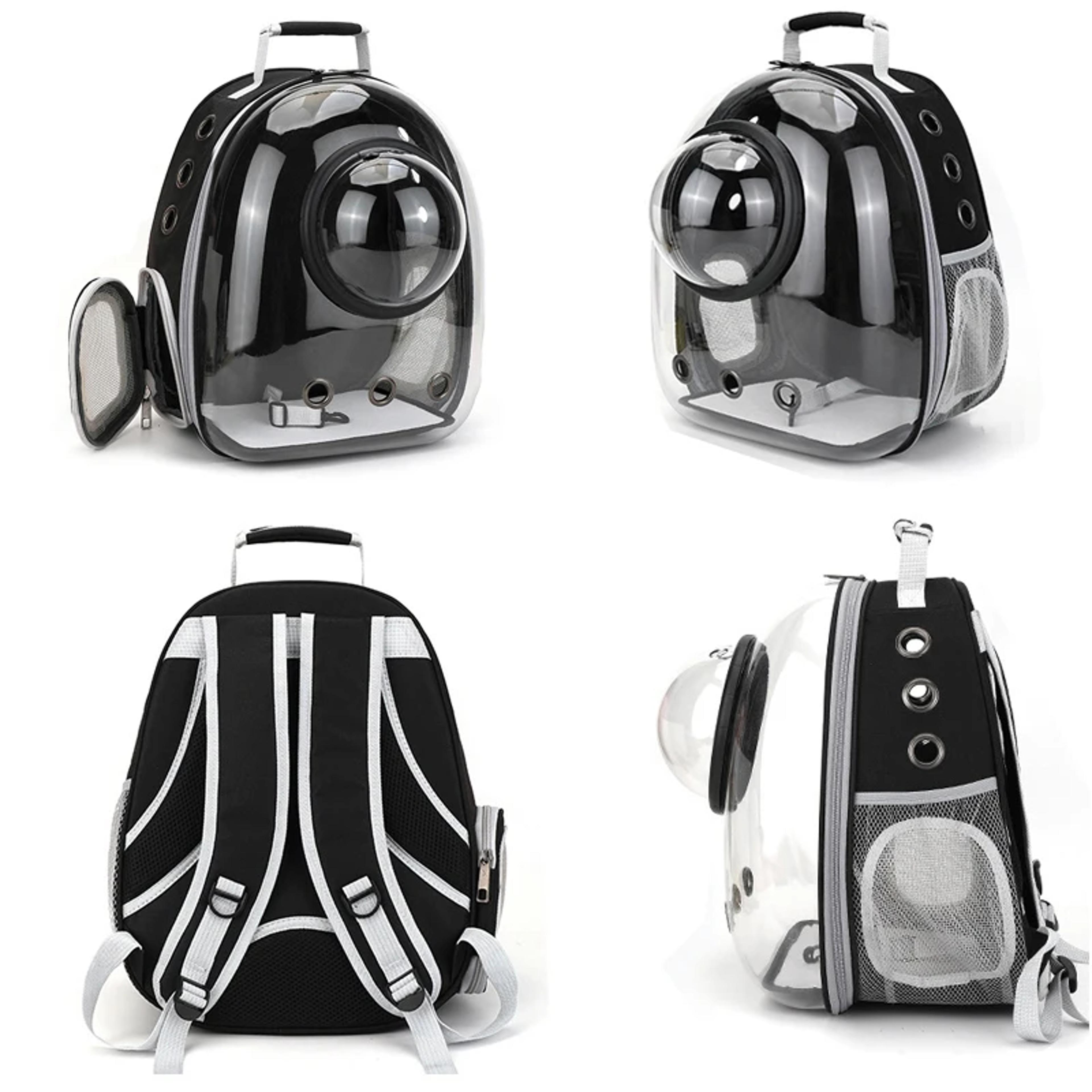 Transparent SpaceCapsule Pet Backpack Carrier Foldable Lightweight Travel Backpack For Cats And Dog 5
