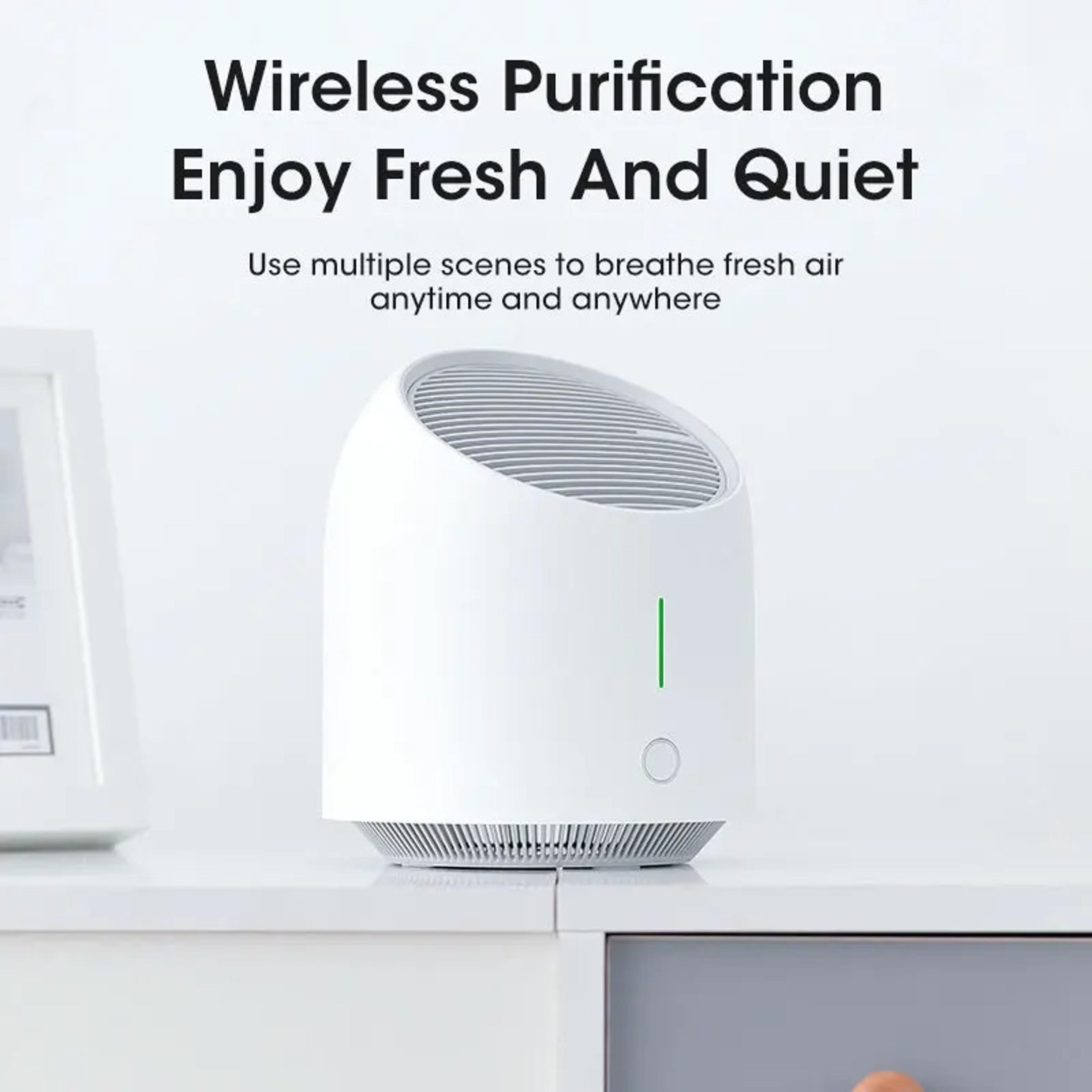 Low Noise Portable Air Purifier With Carbon Filter Efficient Dust And Smoke Removal For Smart Home 2