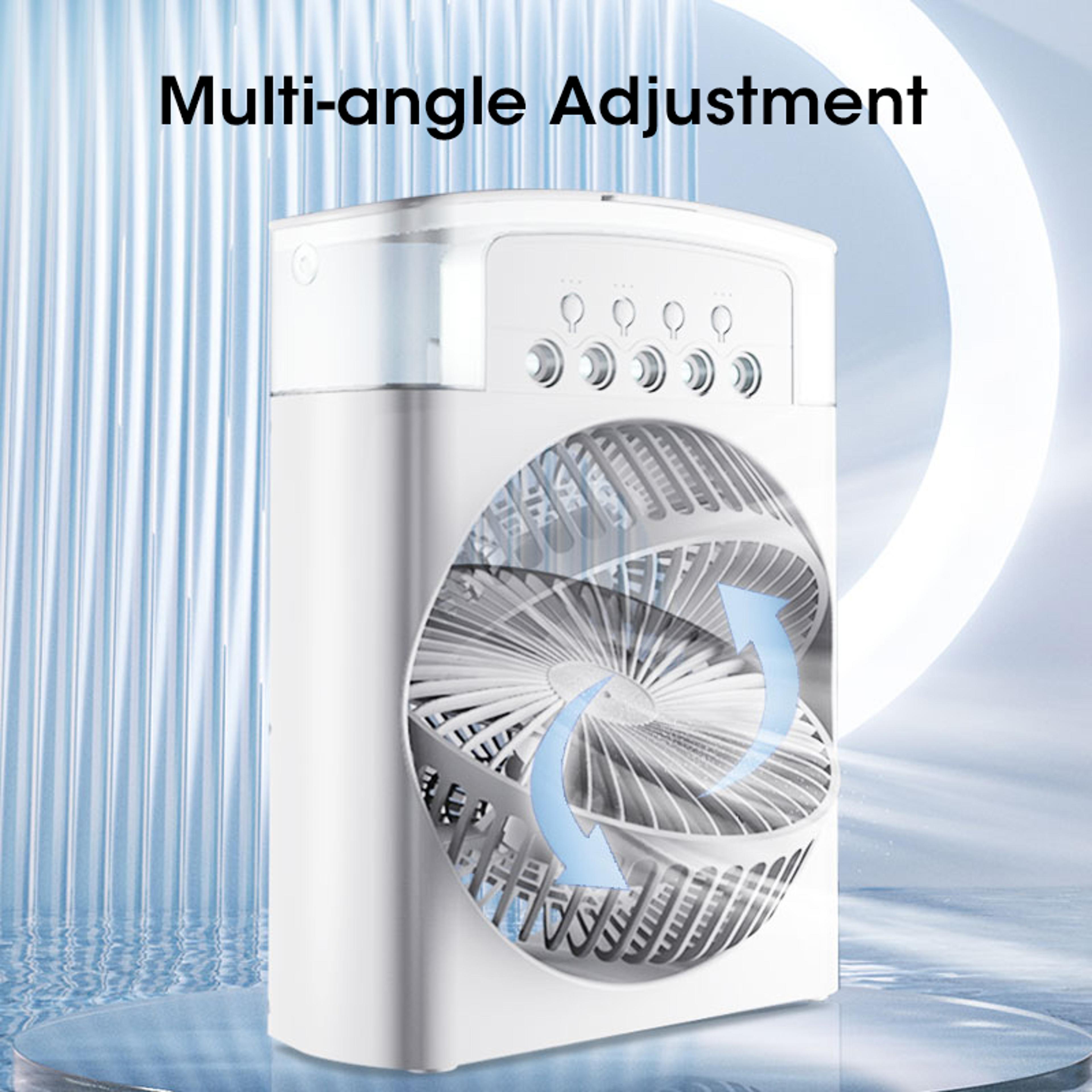 USB Rechargeable Mist Fan Humidifier LED Night Light Portable For Home Office Travel Desktop 1