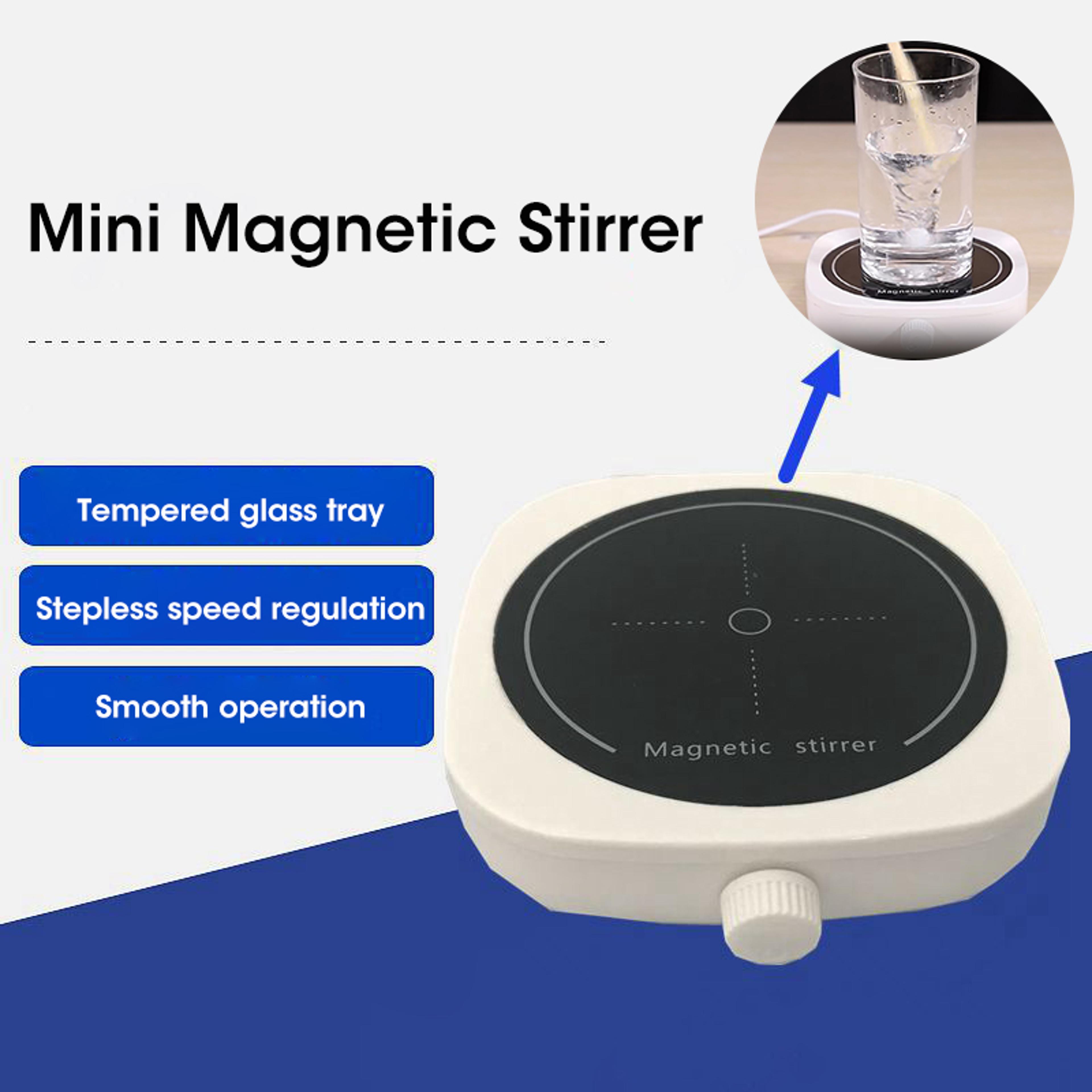 Mini Magnetic Stirrer Plate With Stir Bar For Kitchen Liquid Mixing And Laboratory Use Portable Sti 1