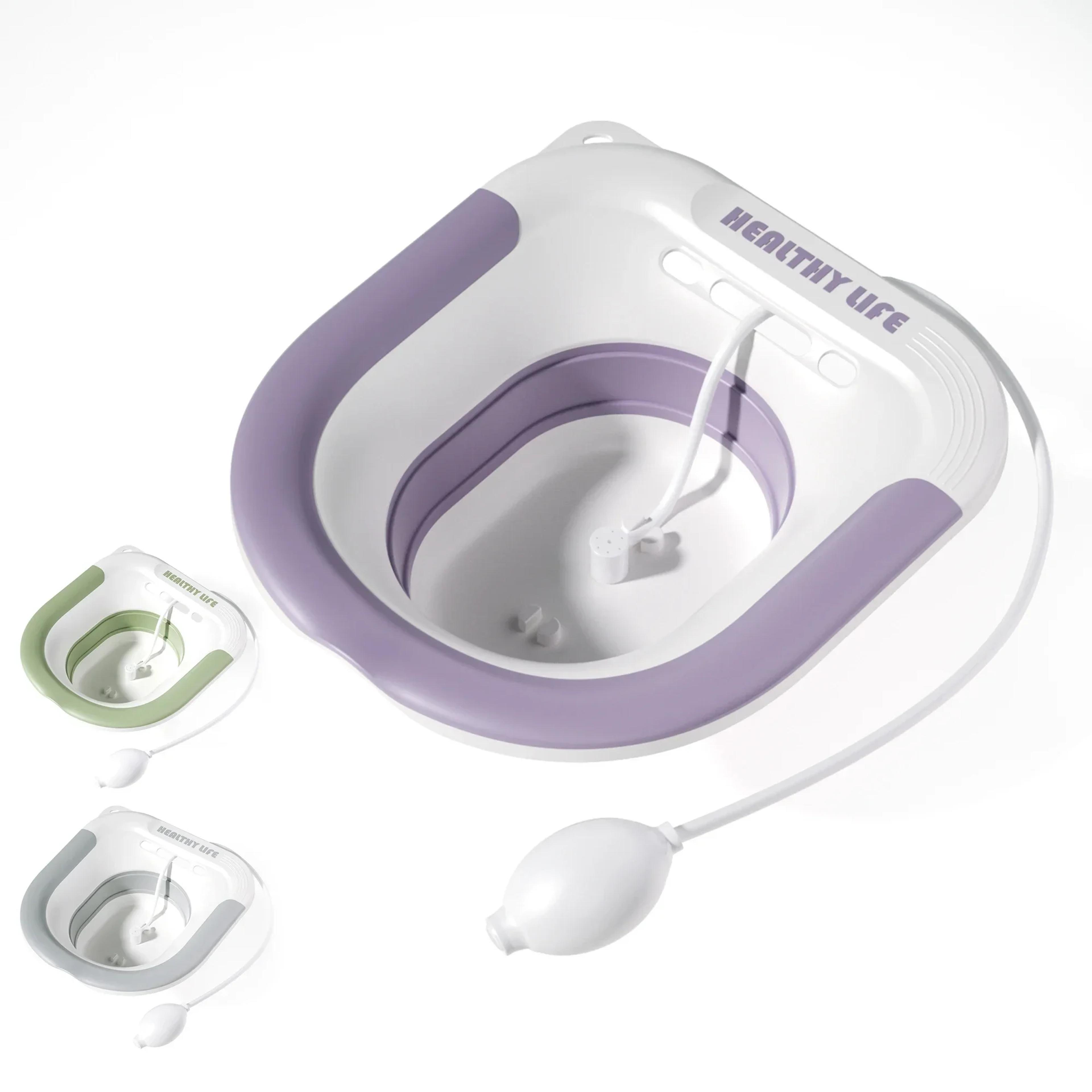 Portable Foldable Toilet Sitz Bath Basin For Hemorrhoid Relief And Pregnant Women Treatment Soaking 0