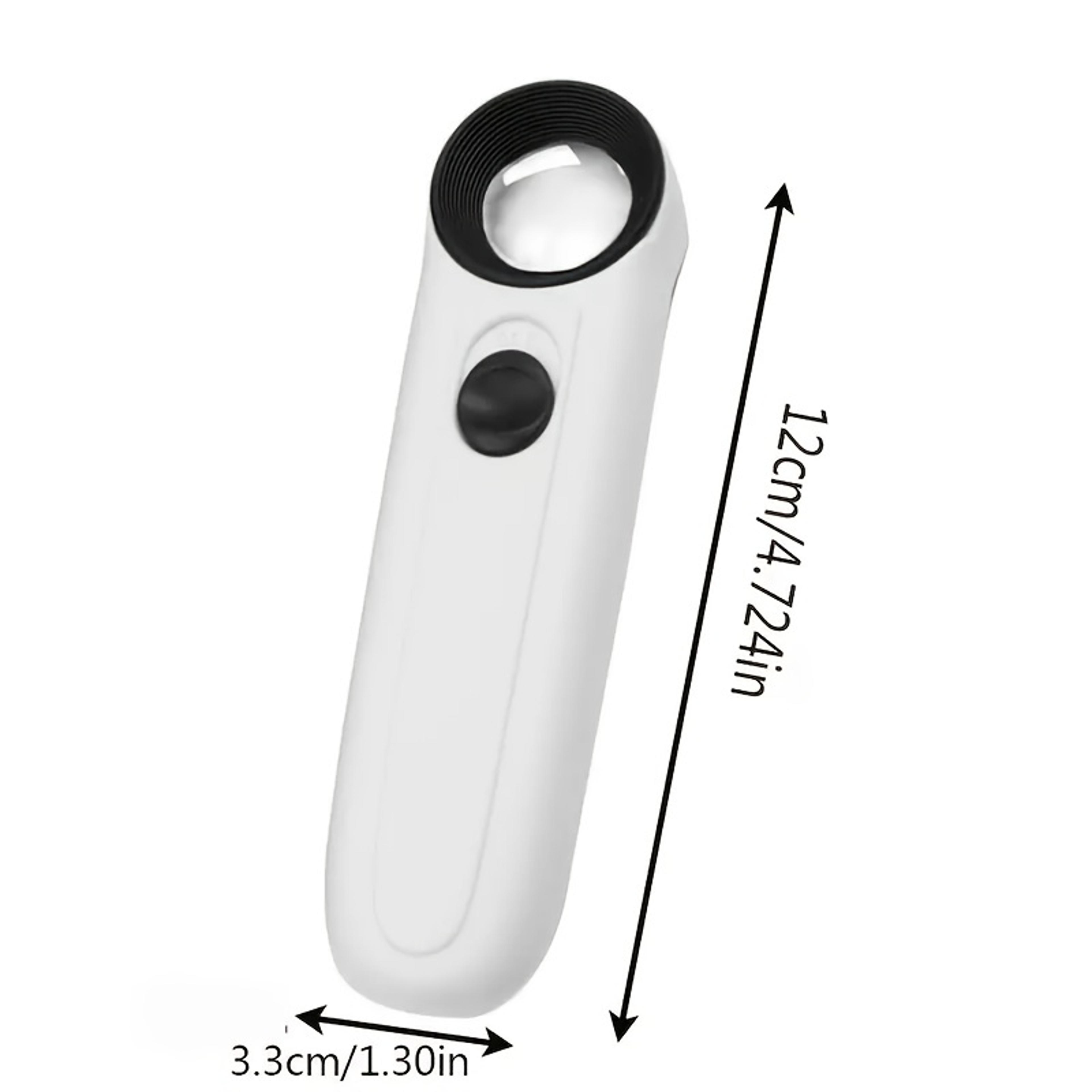 HD Magnifying Glass Handheld Magnifier With Two LED Lights Jewelry Diamond Jade Mirror Identificati 3