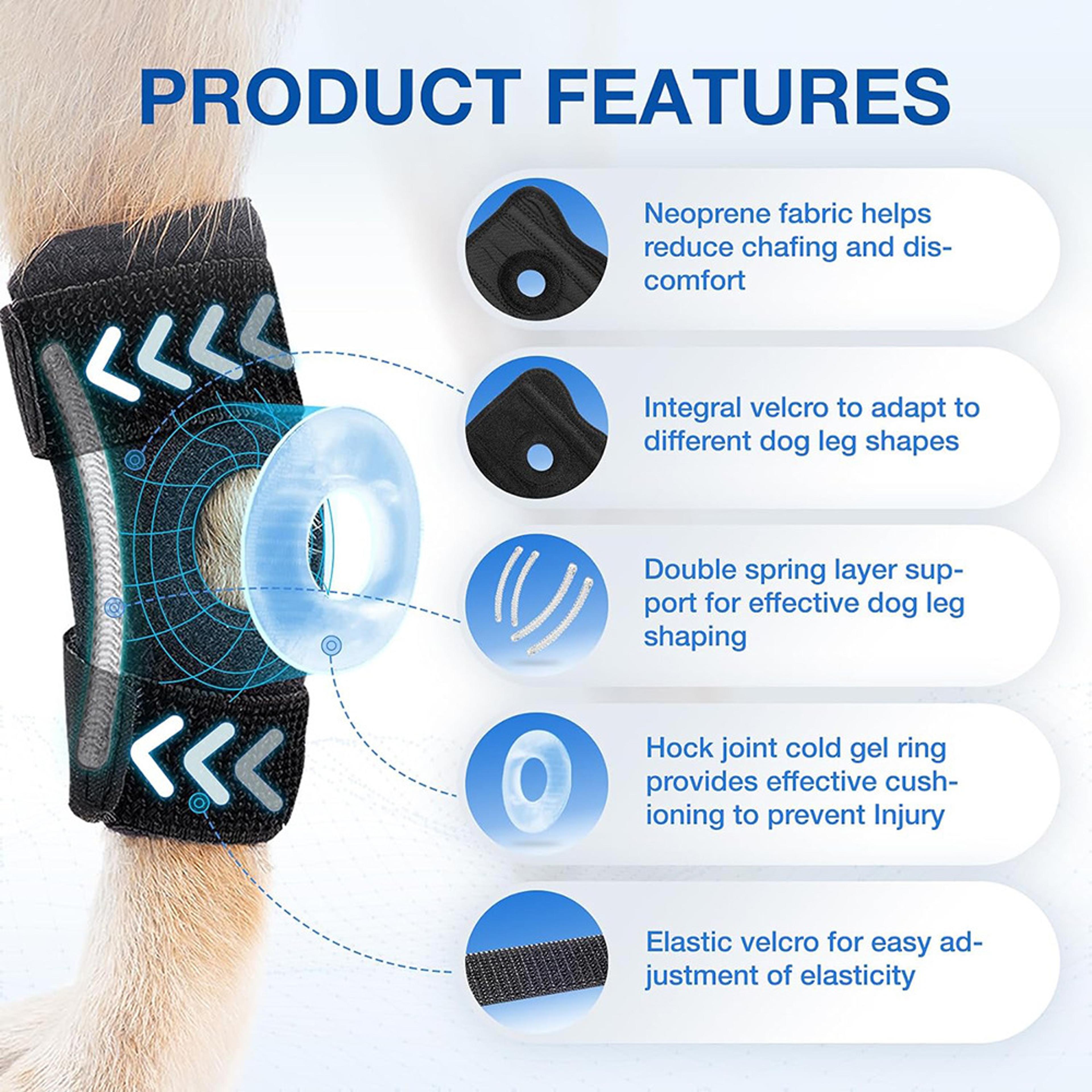 Dogs Knee Pads Leg Support Brace Arthritis Protector Covers Hock Joint Wrap Injury Recovery Supplie