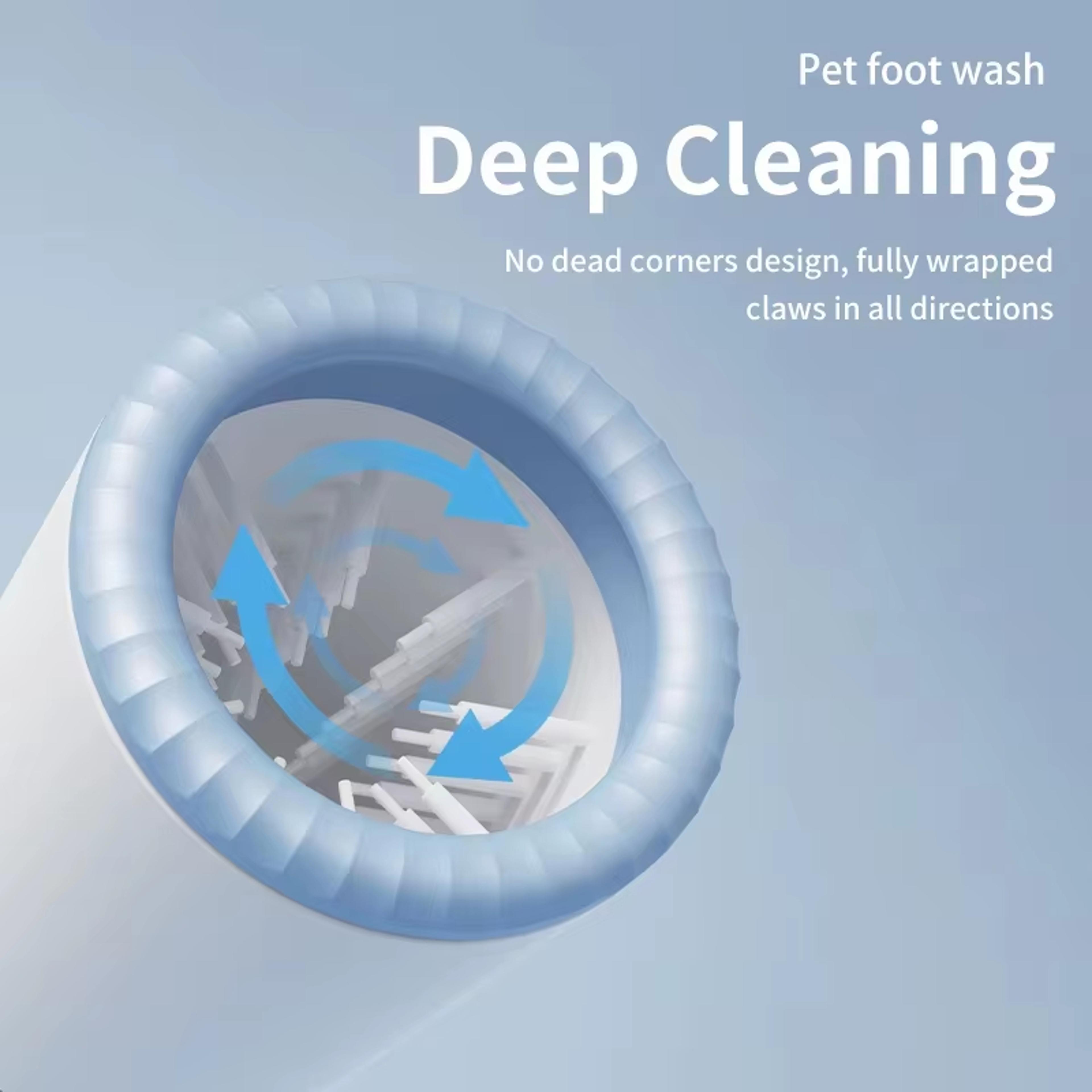 Portable Electric Pet Foot Washing Machine Automatic Quick Paw Cleaner Waterproof Low Noise Cup For 2