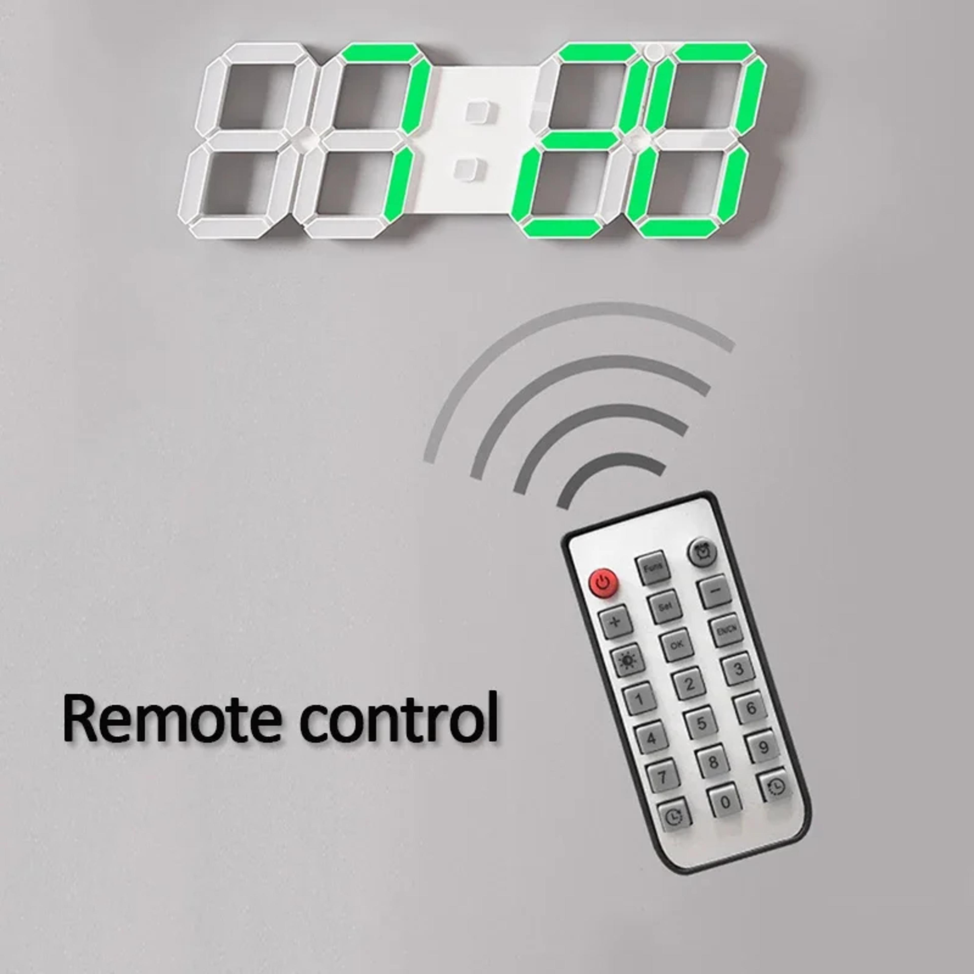 Modern Design LED Wall Clock With Remote Control And Automatic Photosensitive Function 2