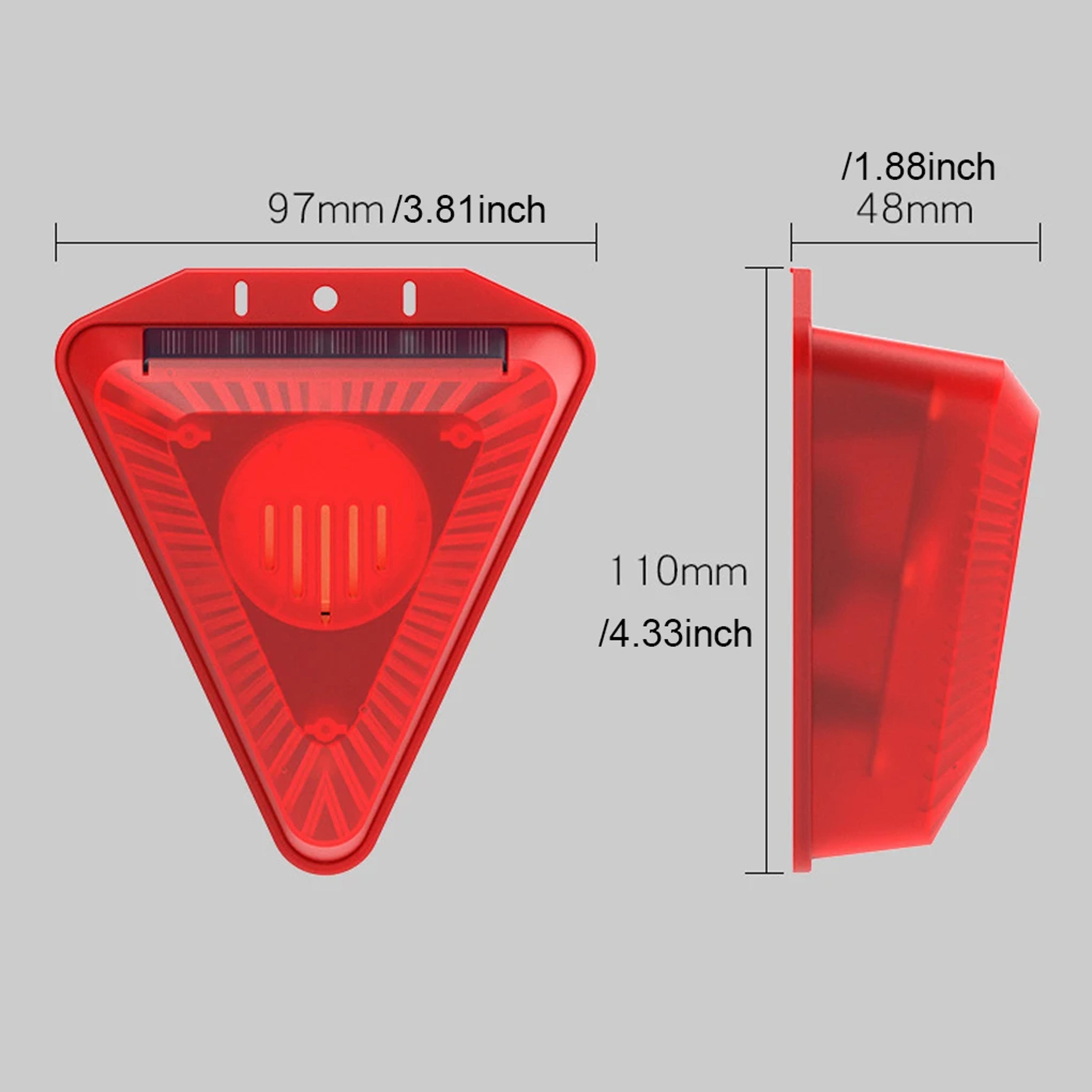 Dog Barking Sound Outdoor Alarm With LED Flashing Strobe Light For Home Villa Farm Barn Security 4