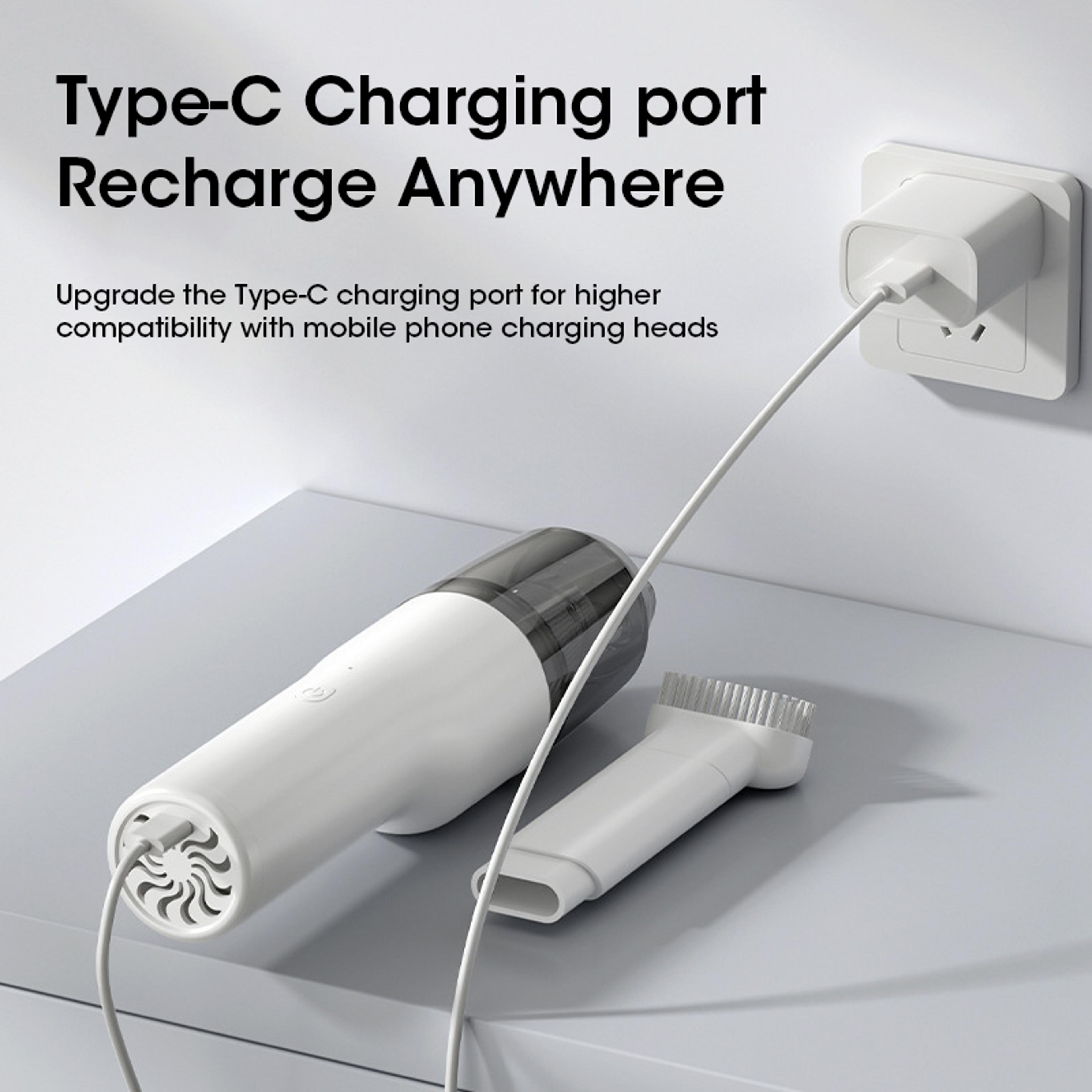 Portable High Suction Handheld Wireless Vacuum Cleaner USB Charging For Car And Household 3
