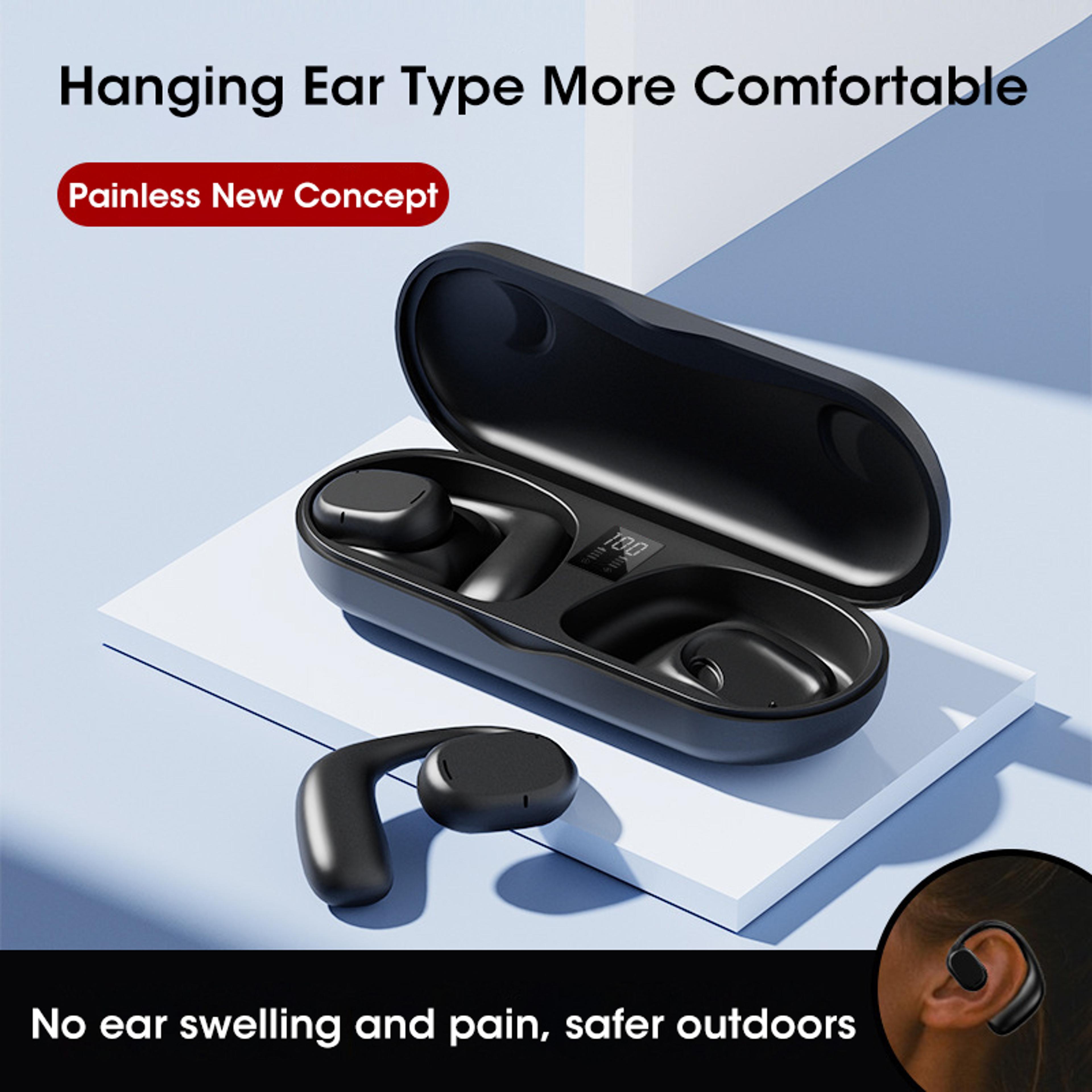 Bluetooth Air Conduction Wireless Earphones With LED Earbuds Mic Sports Headset Earhooks Design 4