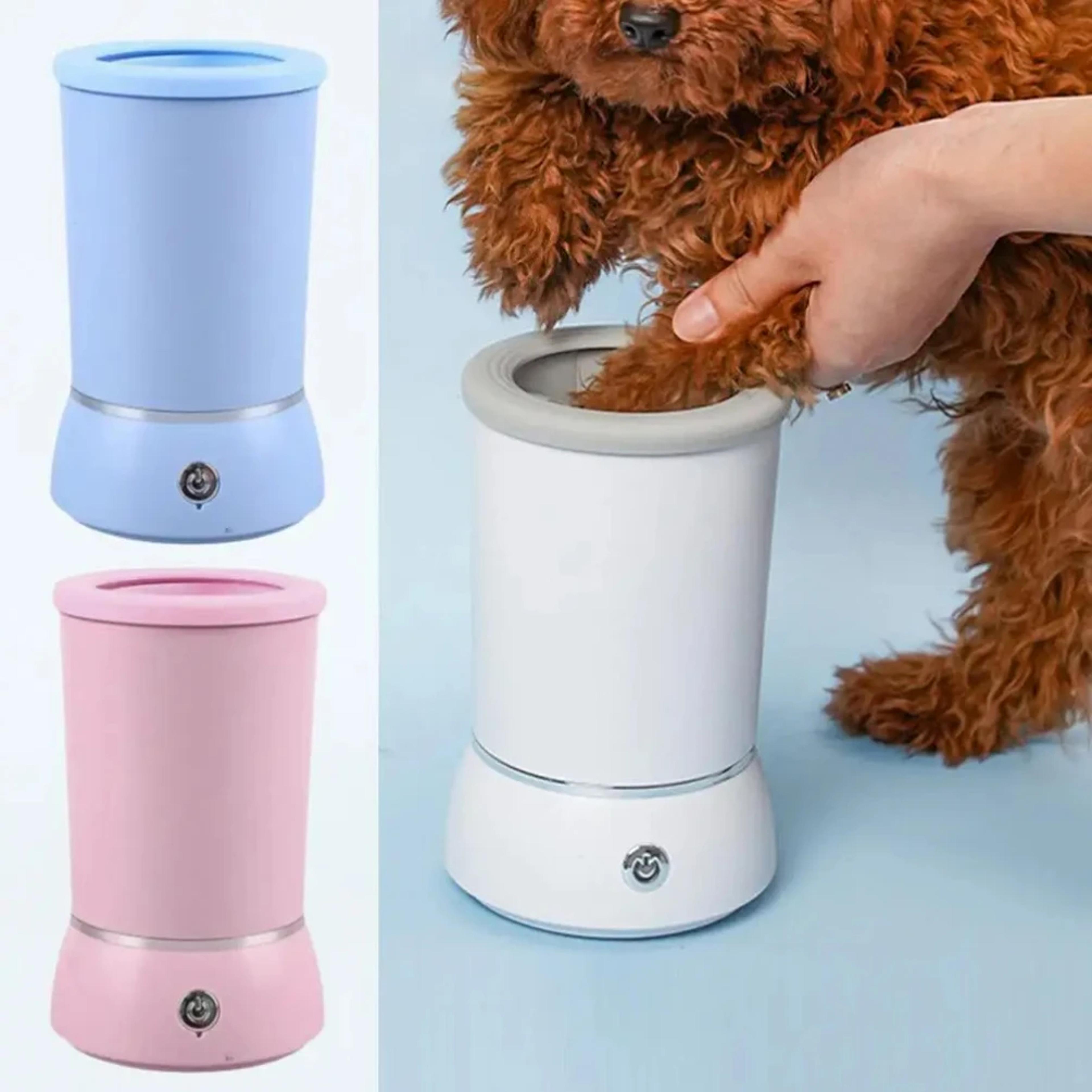 usb rechargeable automatic portable dog paw washer electric cleaner and massager for small to medium dogs and cats