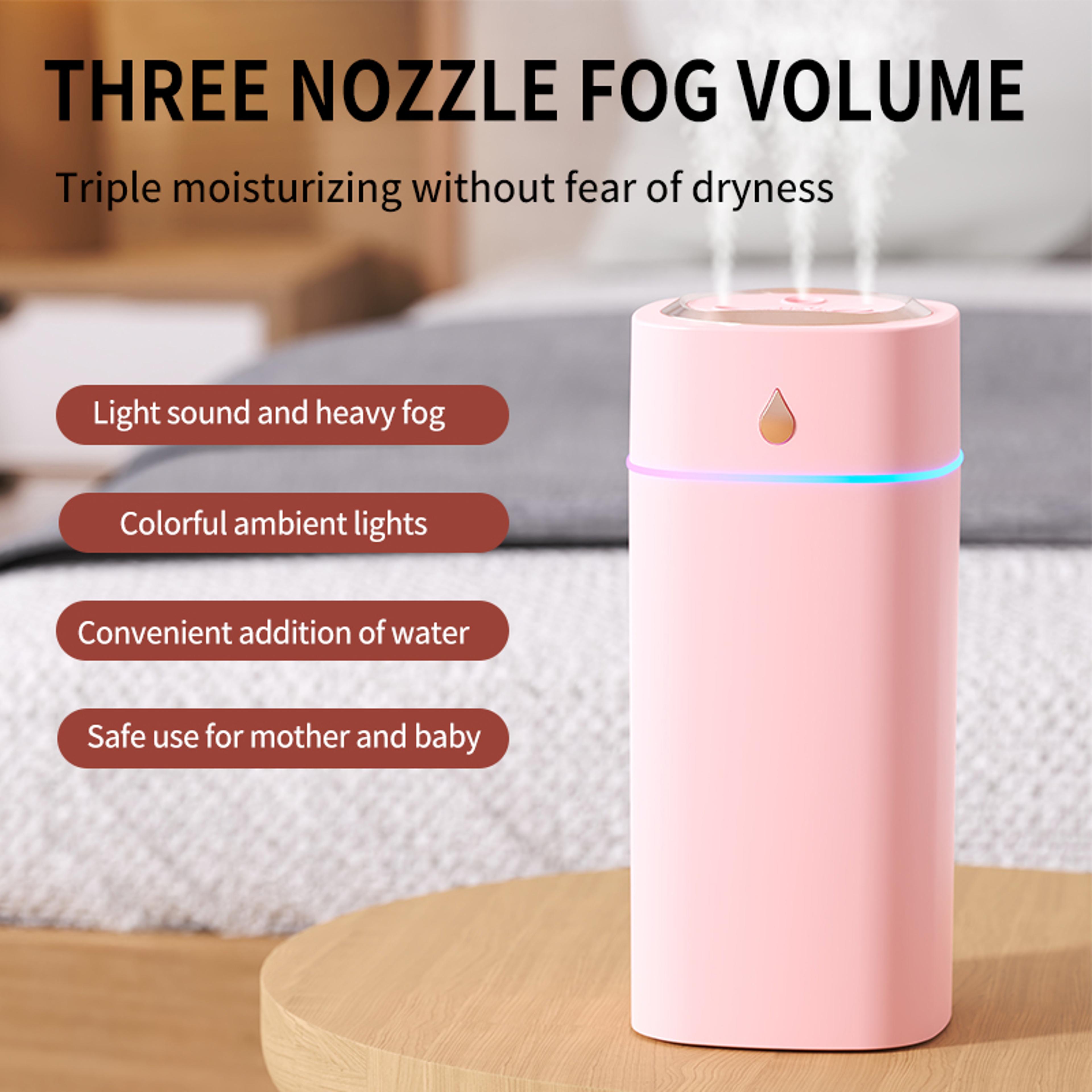 Fast And Gentle TripleNozzle Waterdrop Mist Humidifier For Optimal Moisture 0