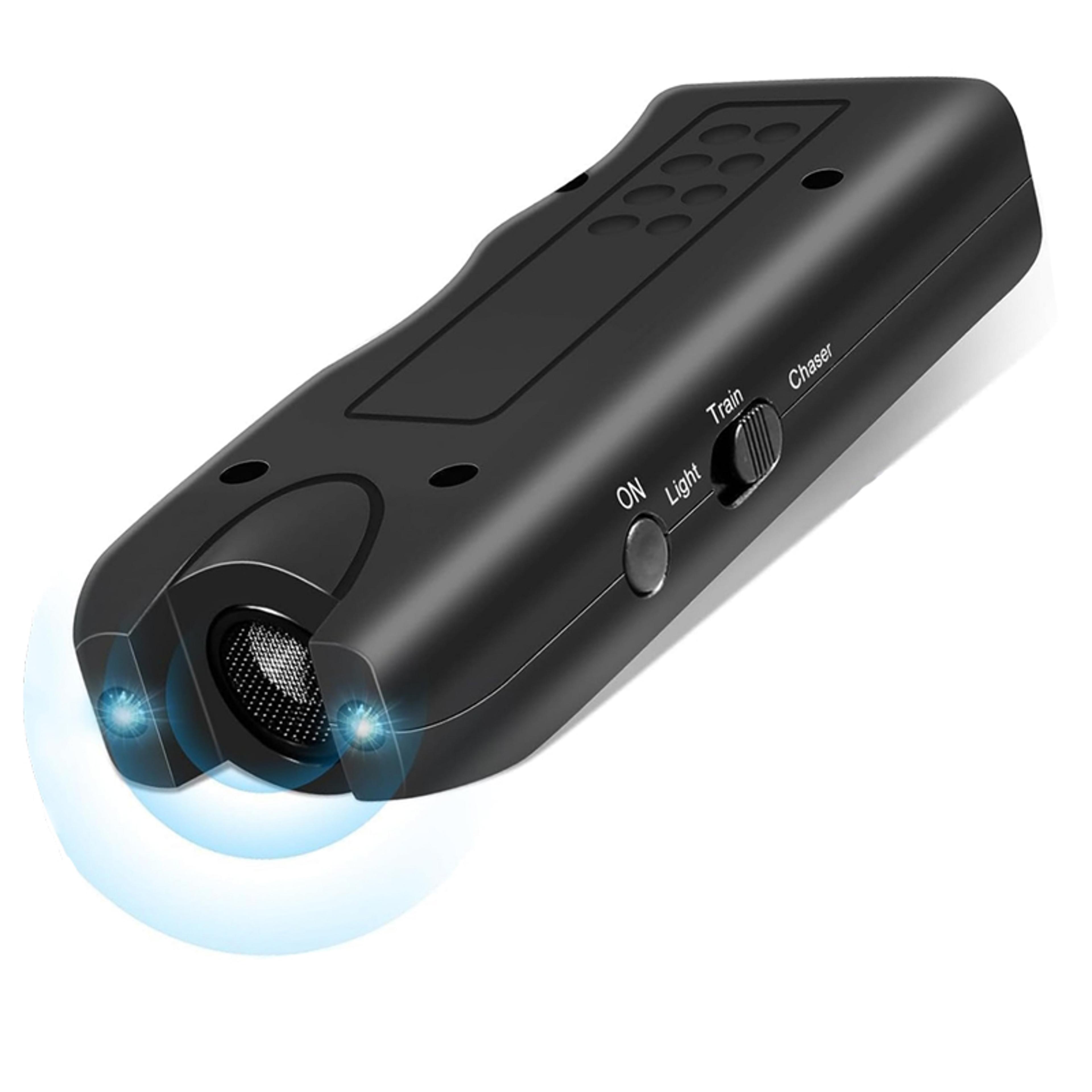 Portable Dog Ultrasonic Repeller With LED Antibarking Pet Training Device For Outdoor Deterrent To  1