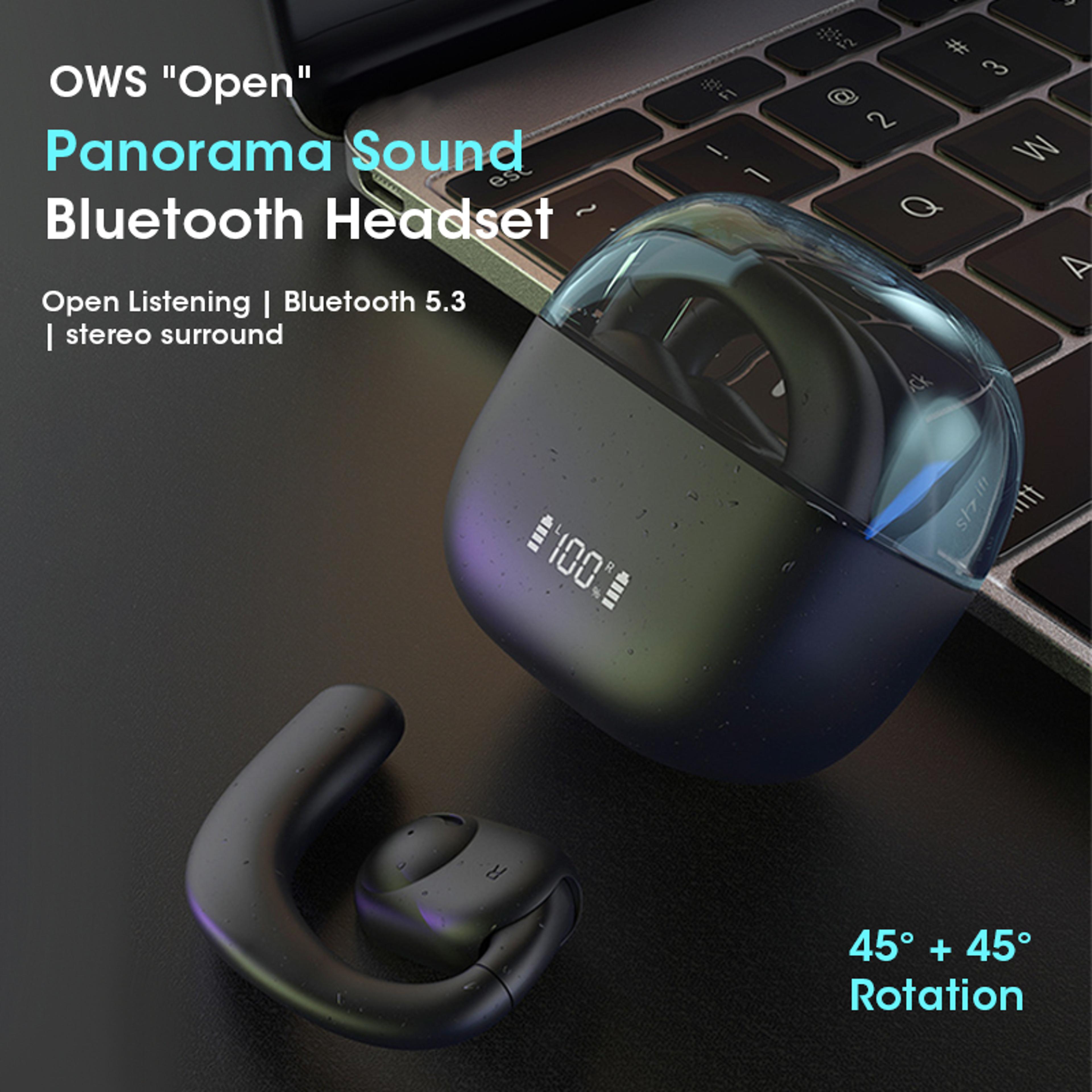 Wireless Bluetooth Earbuds With LED Display Stereo HIFI Binaural Hanging Ear Sports Long Battery Li 2
