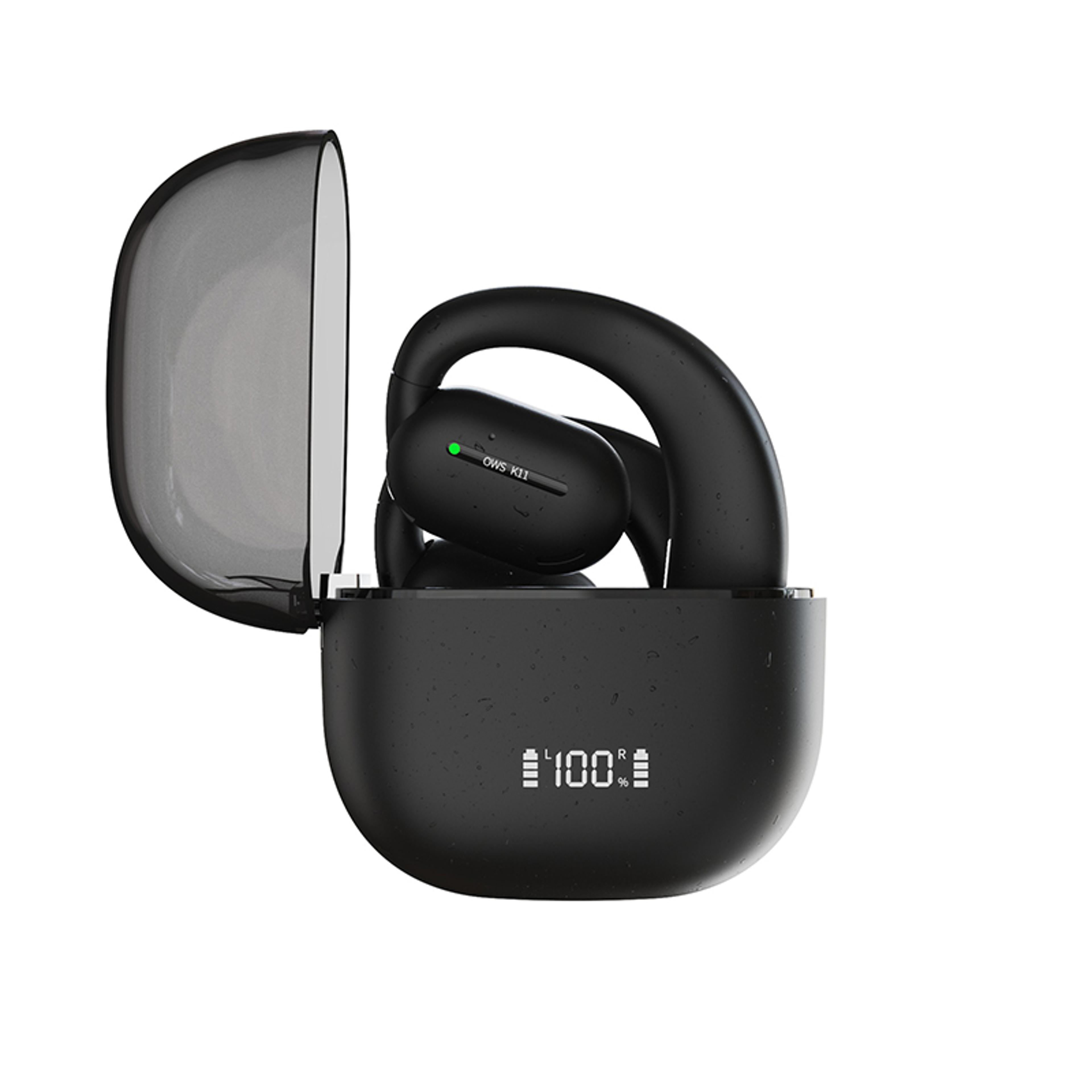 Wireless Bluetooth Earbuds With LED Display Stereo HIFI Binaural Hanging Ear Sports Long Battery Li 0