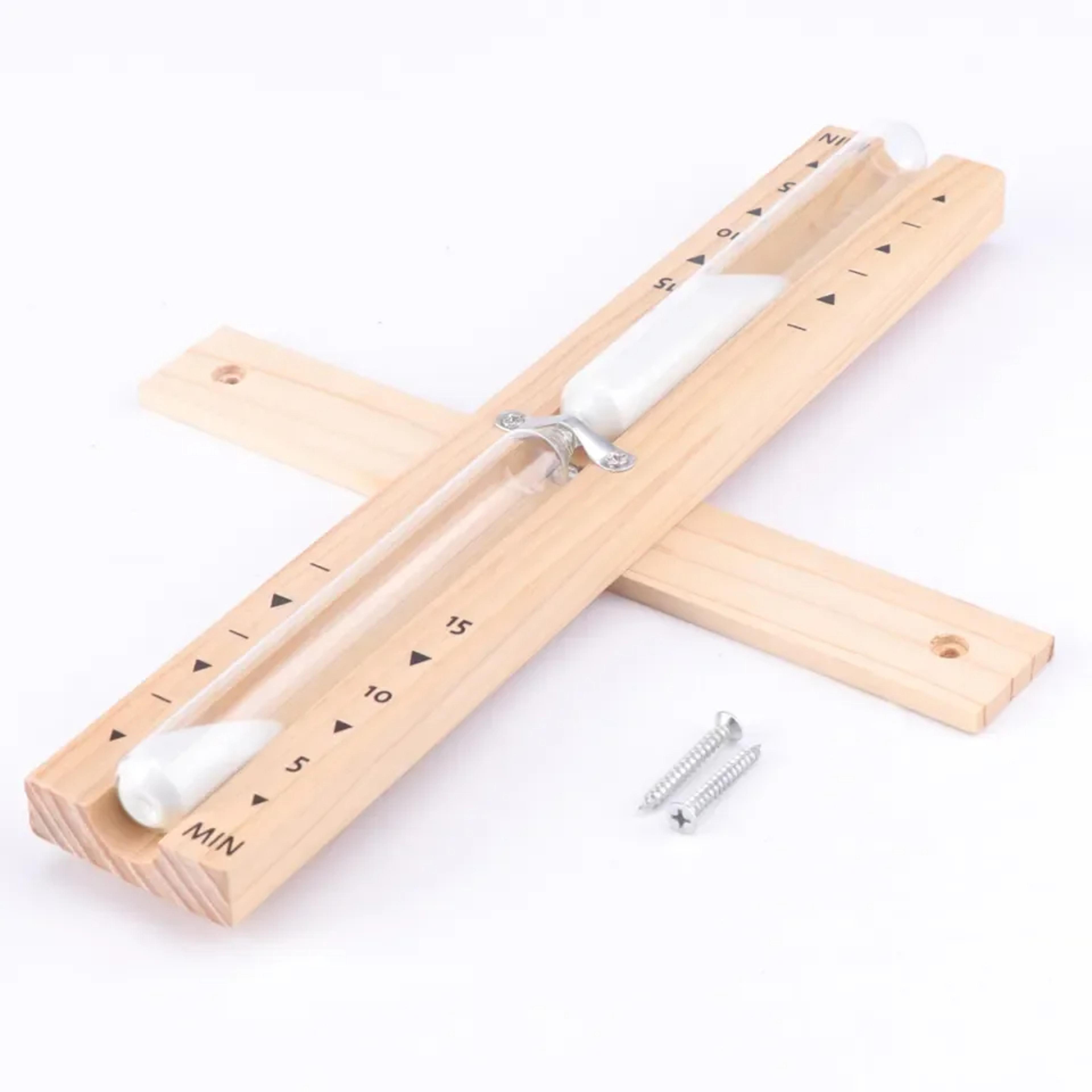 Wooden Rotating Hourglass Timer For Sauna Bathroom Wall Mounted ExplosionProof Glass Ornament 0
