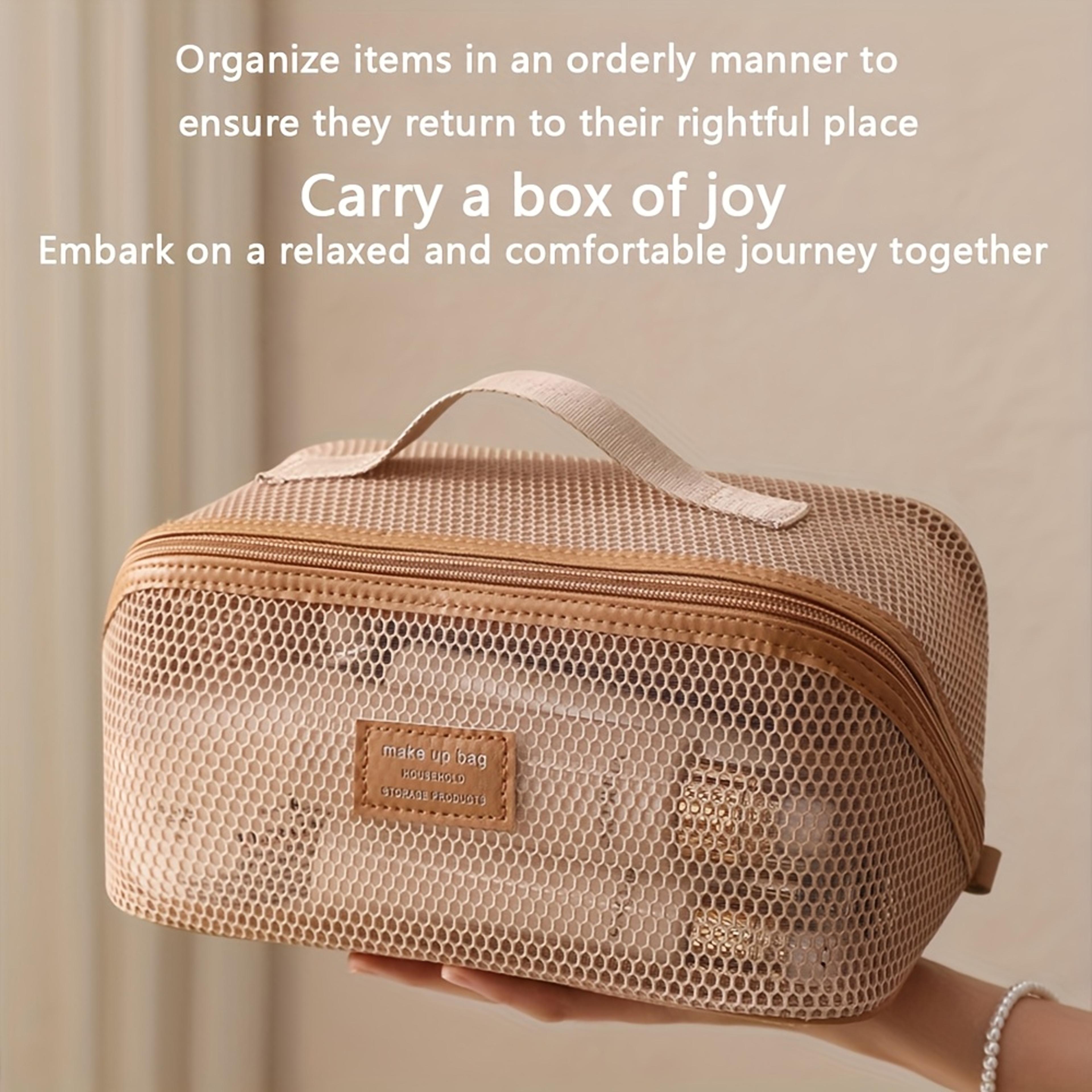 Cosmetic Makeup Organizer Bag Storage Pouch Toiletry Kit Luxury Case For Travel Zip 4