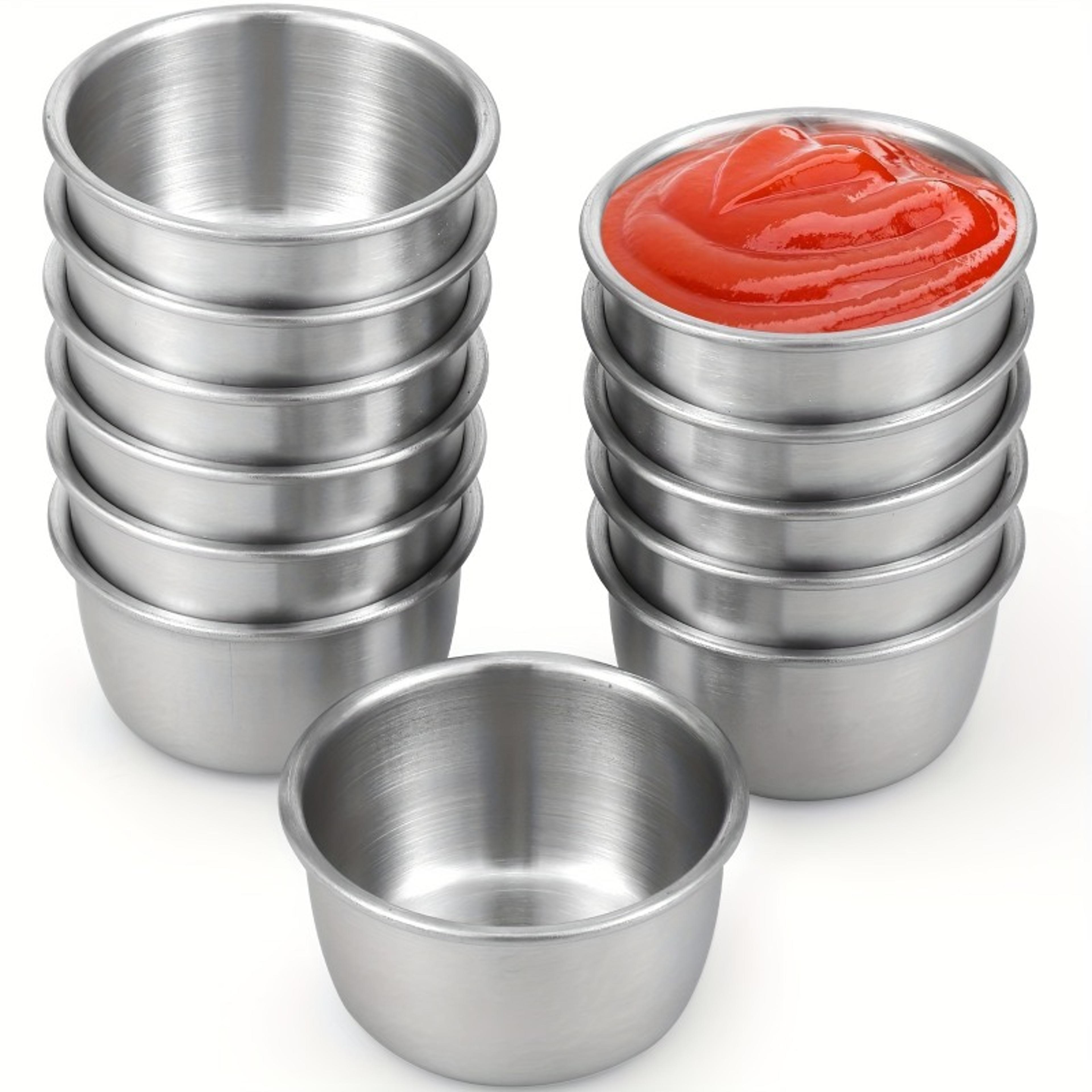 Mini Sauce Dipping Bowls Stainless Steel Sauce Cups For Dining 1