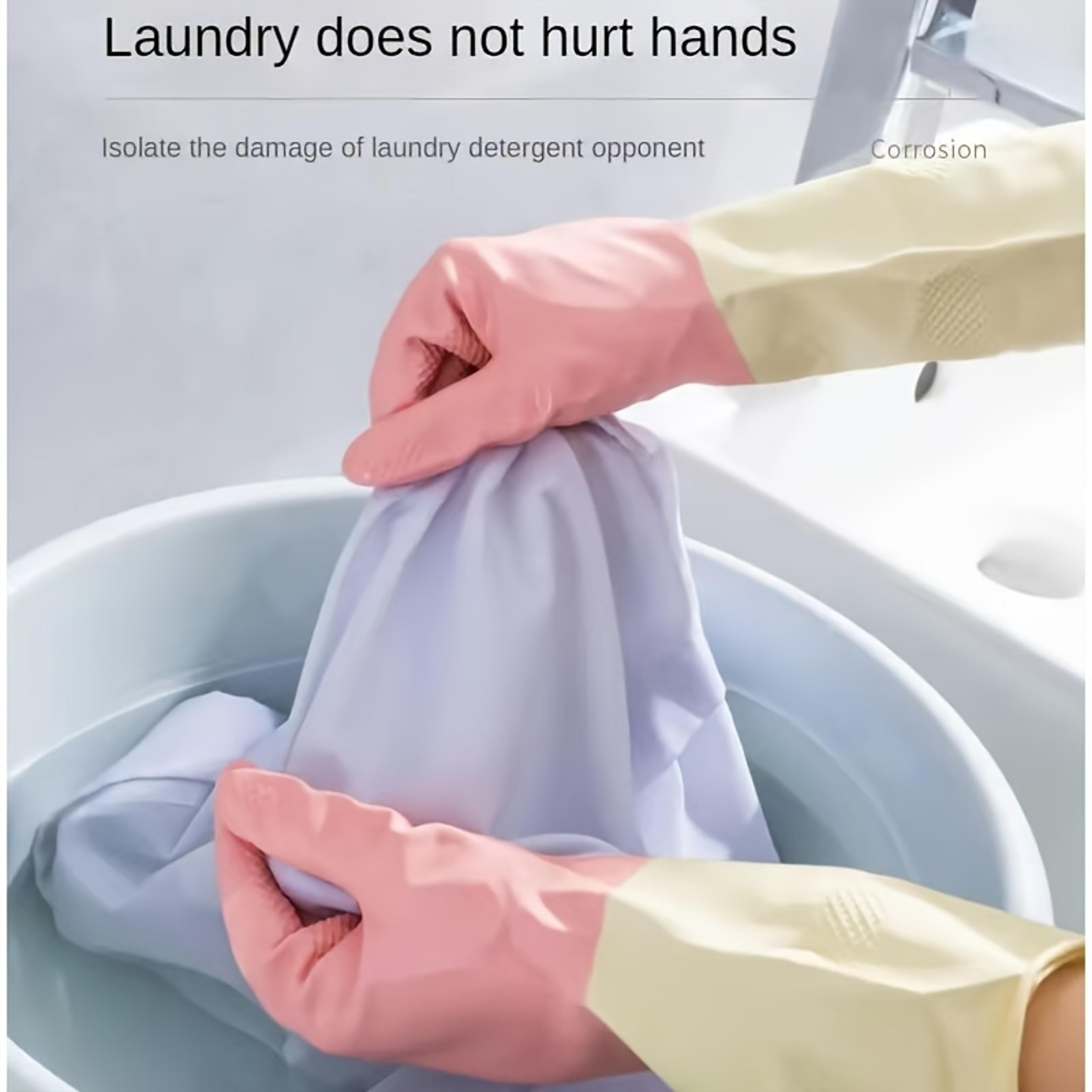 Kitchen Cleaning Latex Gloves Waterproof Housework Cleaning Gloves Laundry Dishwashing Wear Resista 5