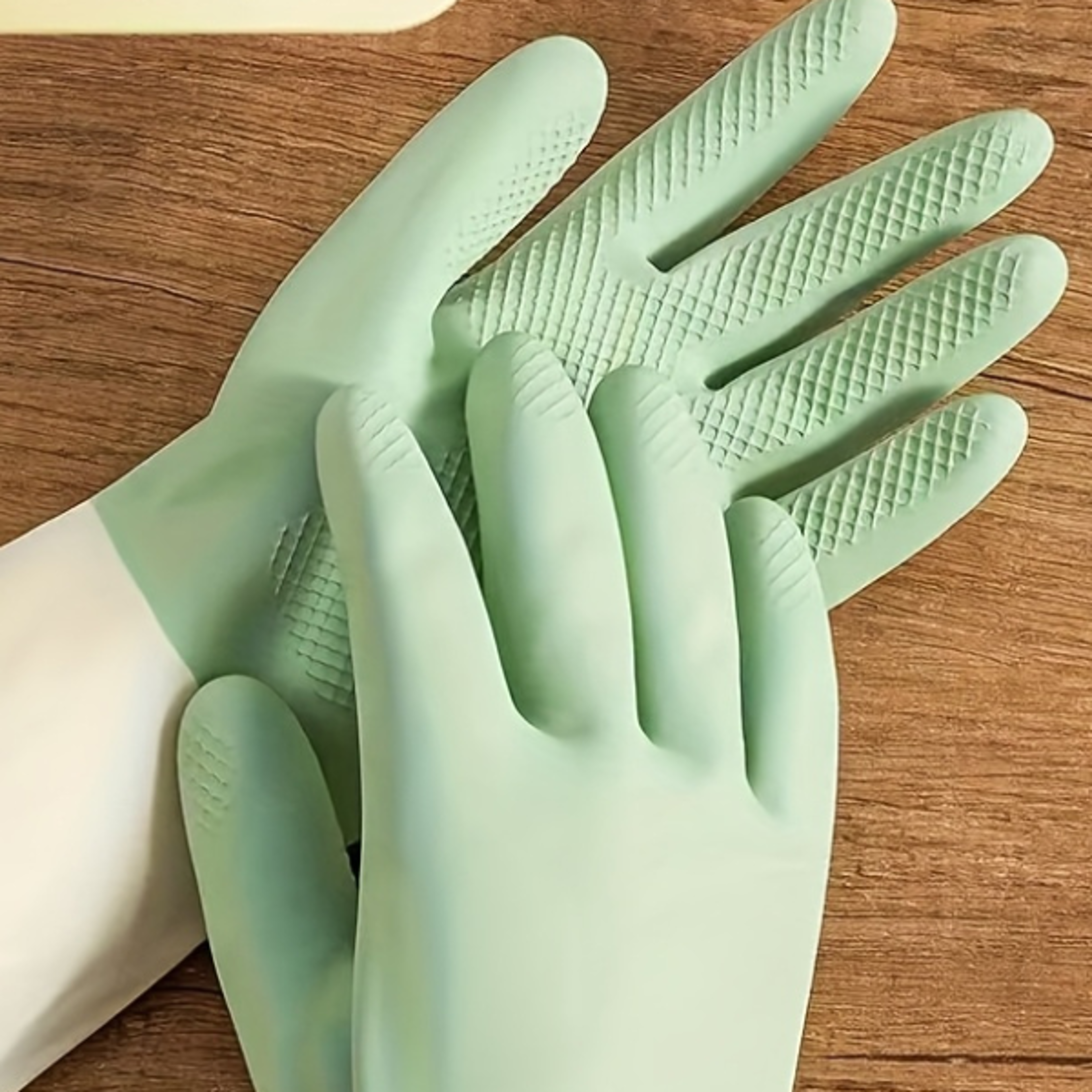 Kitchen Cleaning Latex Gloves Waterproof Housework Cleaning Gloves Laundry Dishwashing Wear Resist