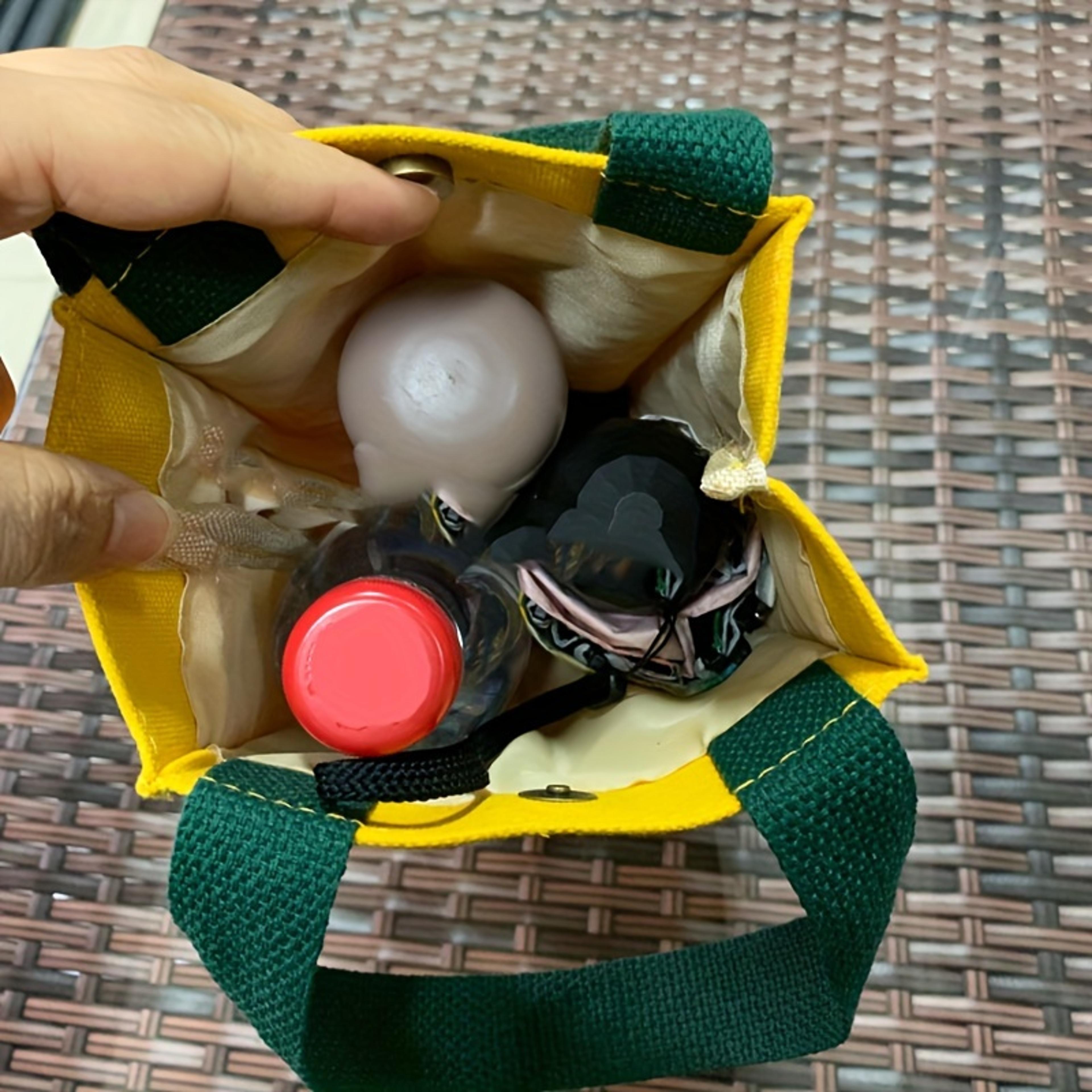 Portable Handheld Water Bottle Holder Universal Canvas Insulated Cup Bag Carrying Umbrella 1