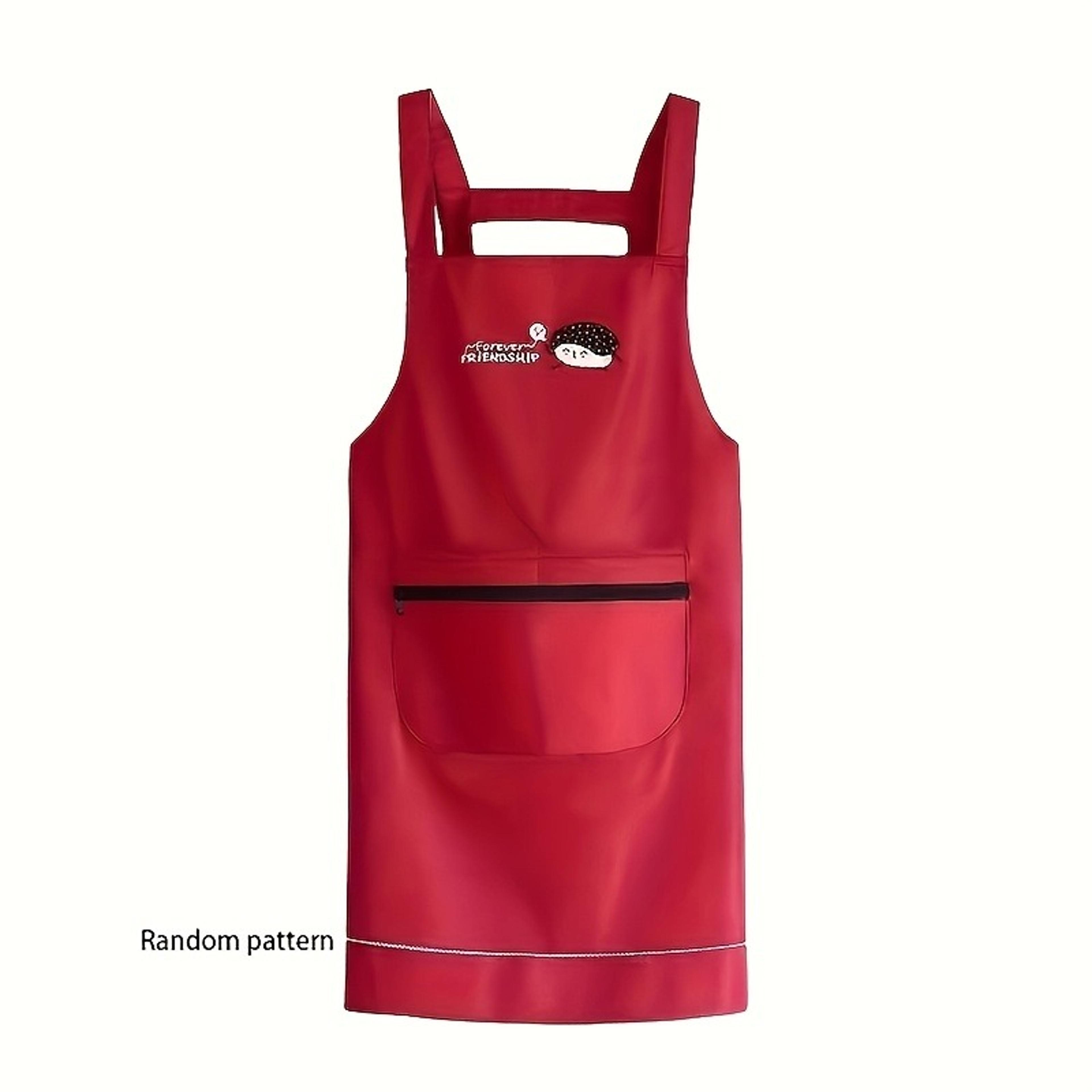 Durable Kitchen Apron With Zipper And Large Pocket  AbrasionResistant Workwear For Men  Women 4
