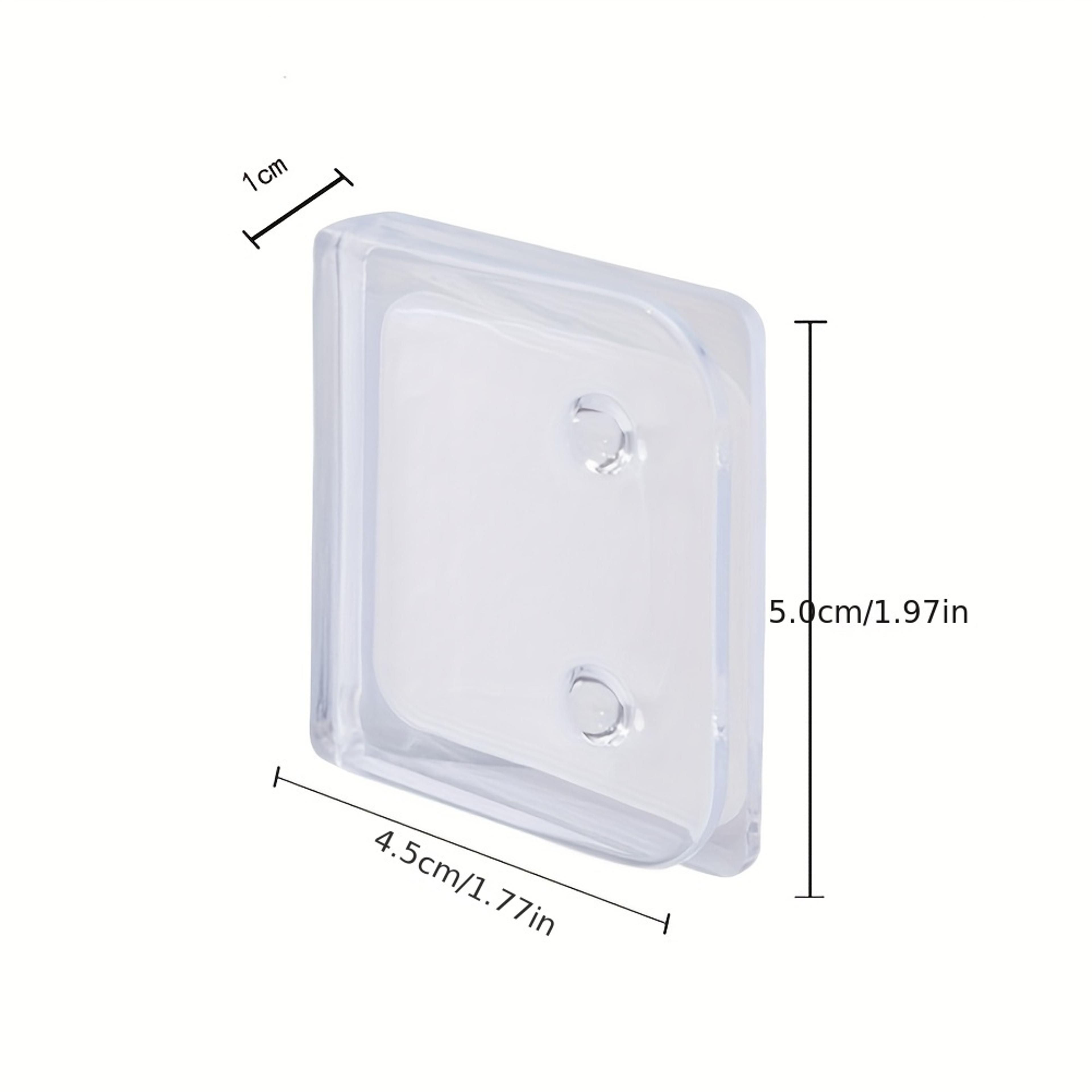 SelfAdhesive Shower Curtain Clips Windproof Transparent Plastic For Secure Bathroom Curtain Holding 5