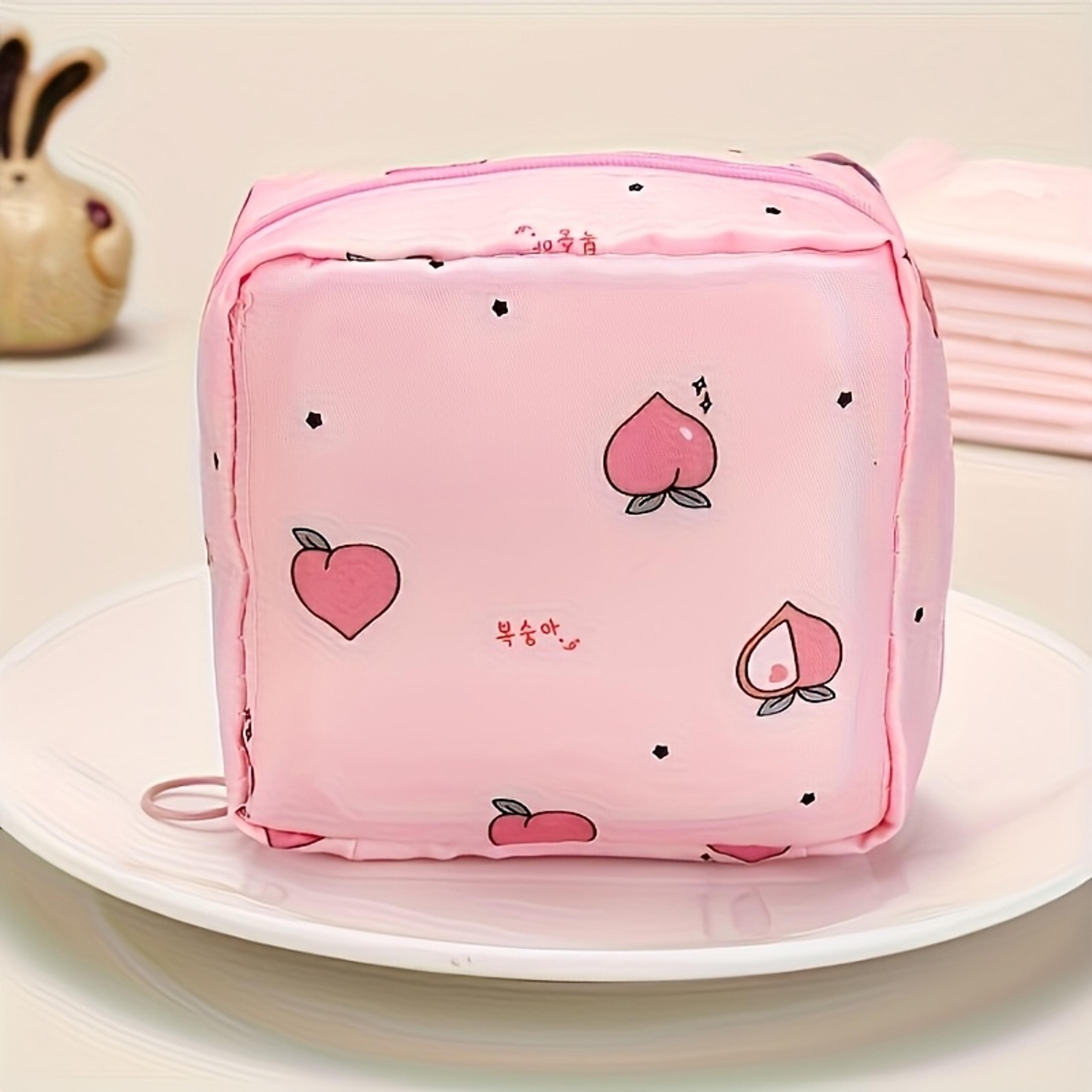 Portable Makeup Bag With Artistic Print Stylish Black Polyester Organizer Large Capacity Travel Pou 5