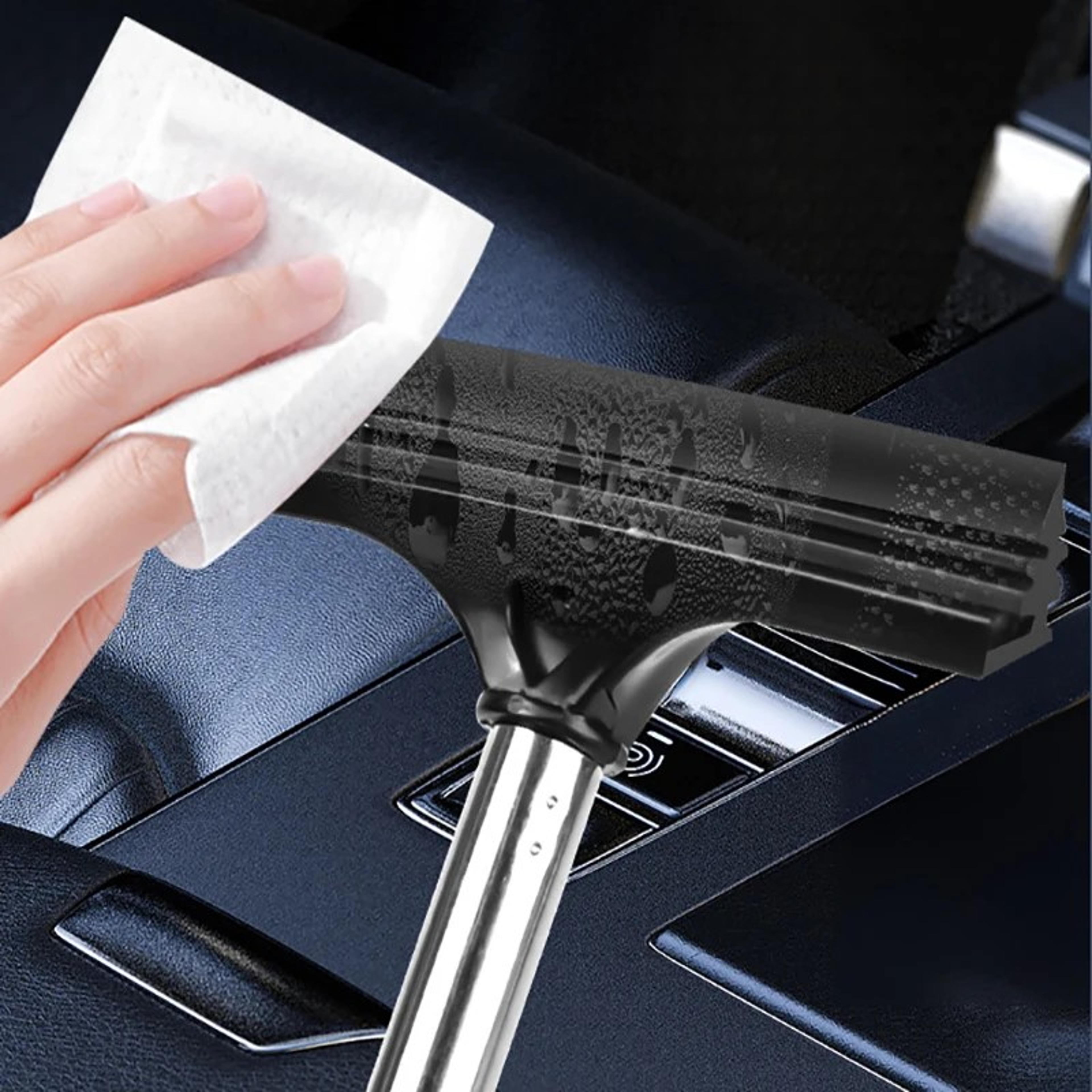 Telescopic Car Rearview Mirror Wiper Blade Defogger Brush Auto Glass Cleaning Tool With Soft Handle 5