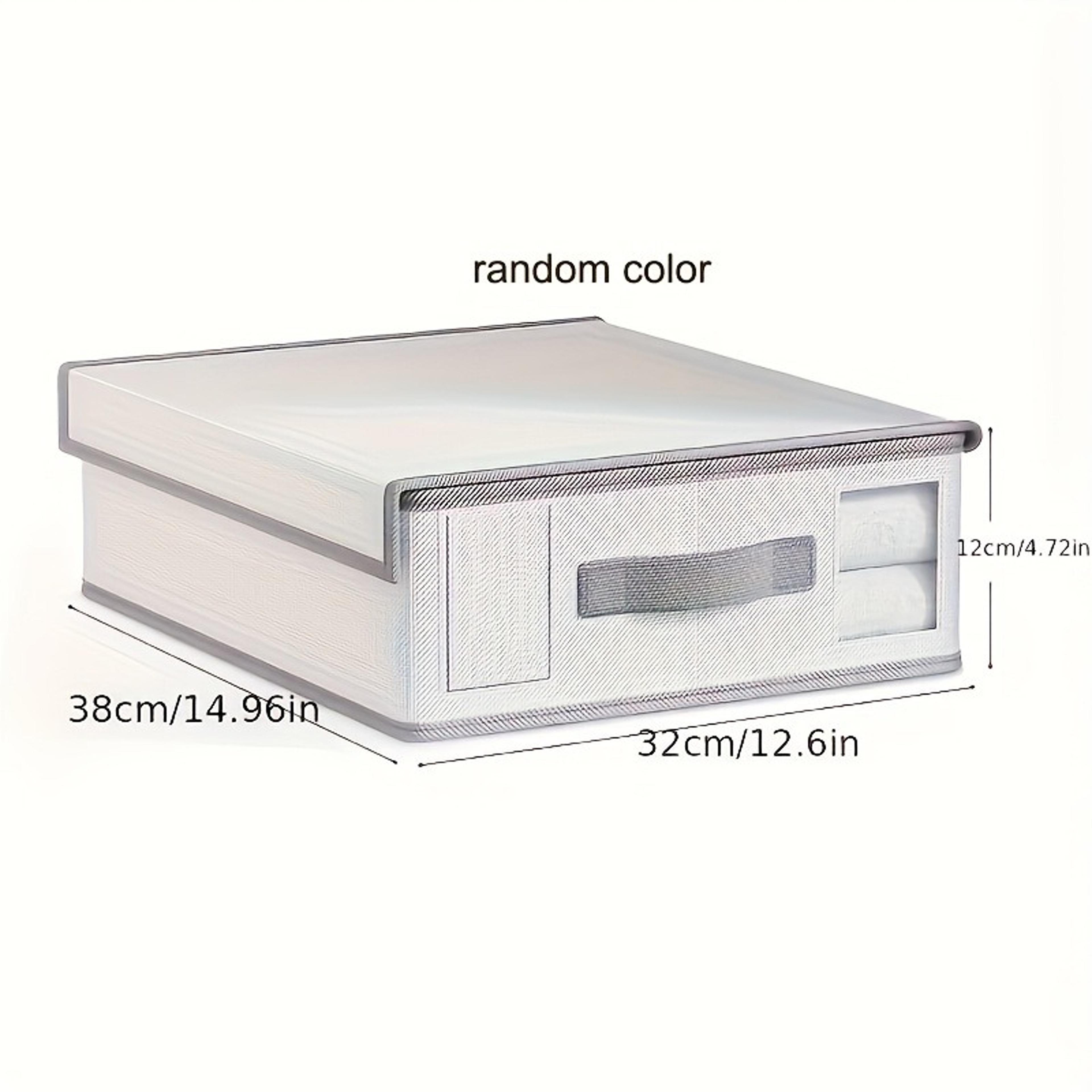 Thickened Fabric Sheet Storage Box Organizer Zipper Blanket Bag Folding Window Wardrobe Bed Clothes 4