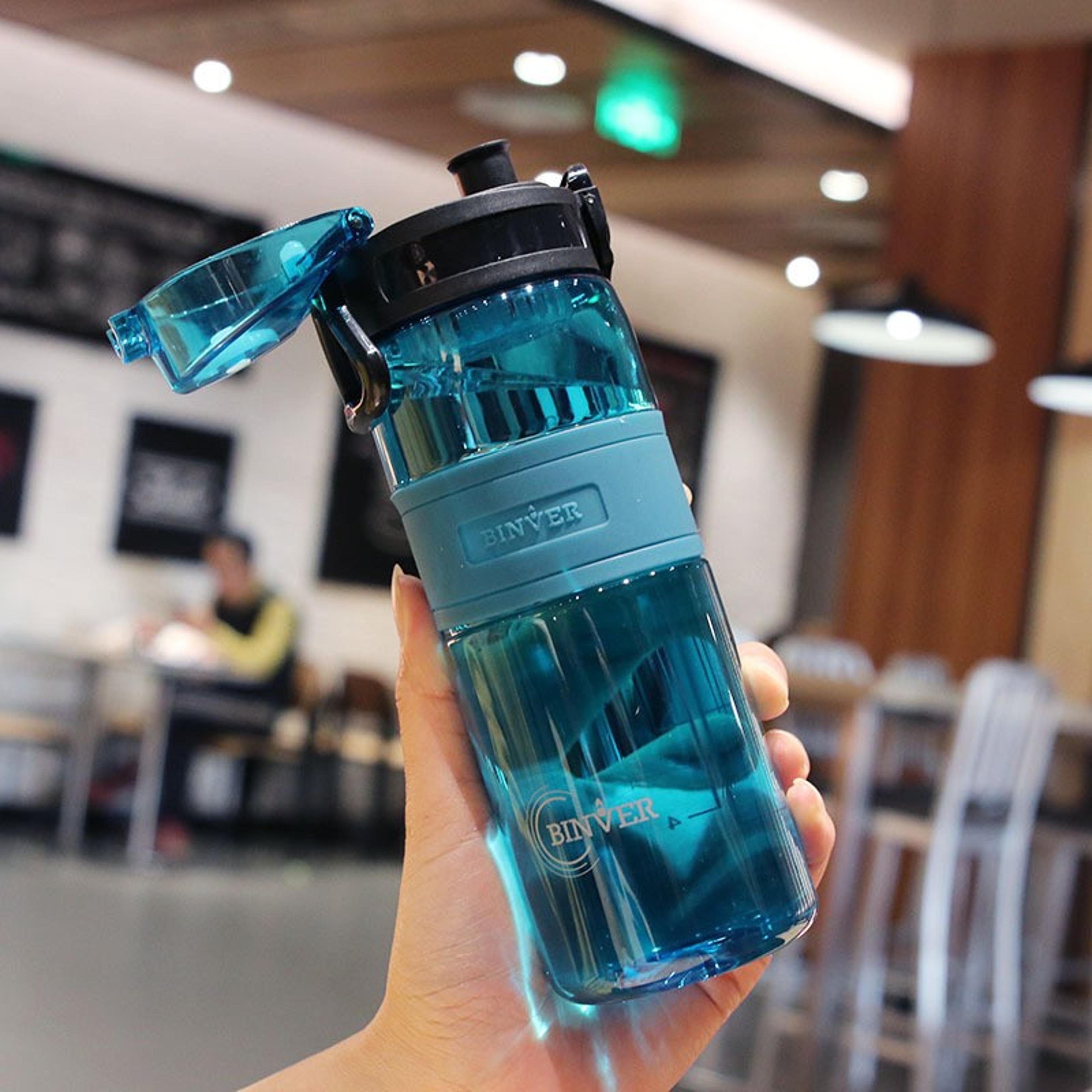 Plastic Water Bottle Leakproof Sports Drinkware With Tea Filter Portable Transparent Cup For Gym An 3