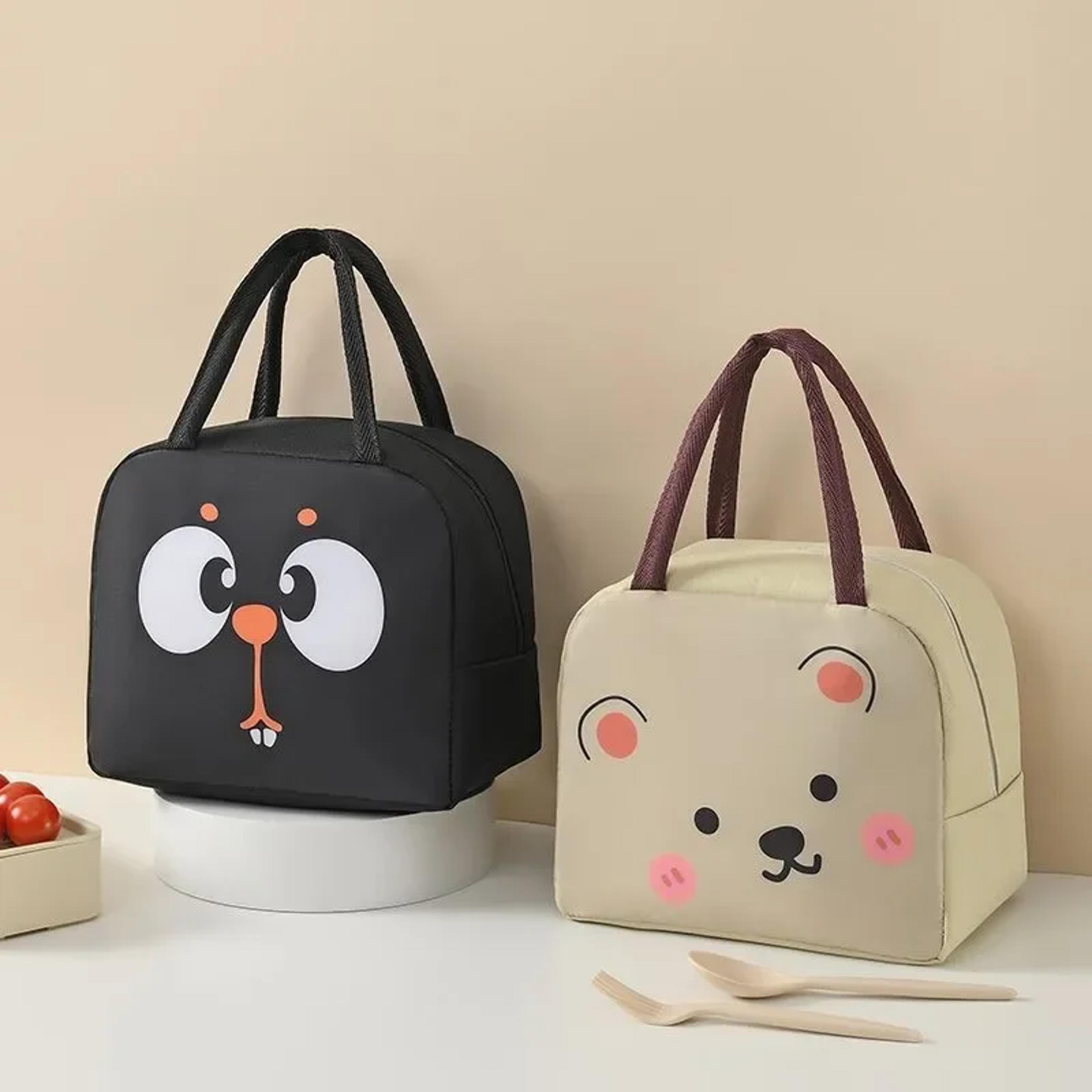 Reusable Thickened Insulation Lunch Bag Cute Cartoon Bag Organizer Kitchen Accessories Organizer 1