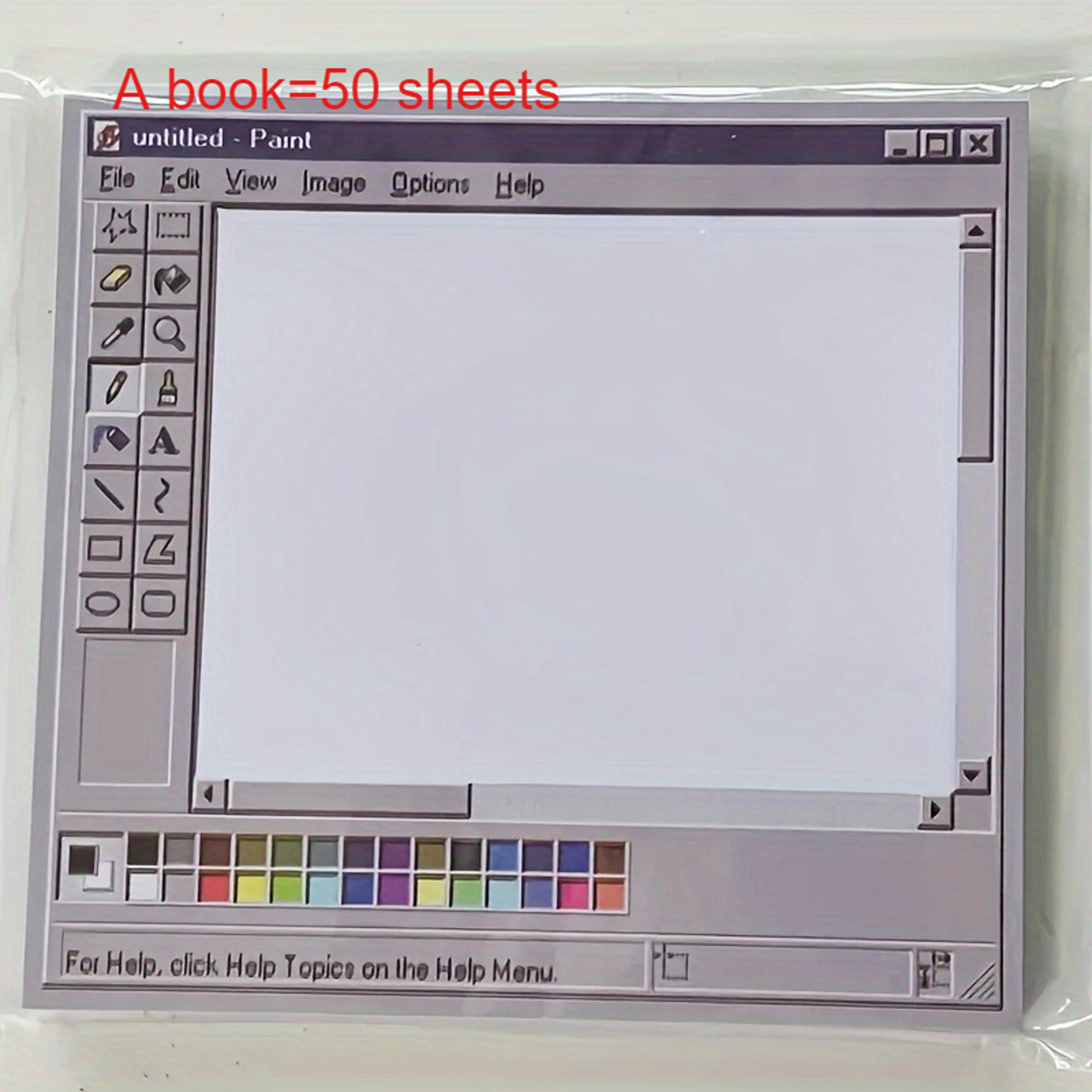 Durable Vintage Computer Drawing Sticky Notes For Office Use Ideal For Artists And Professionals 5