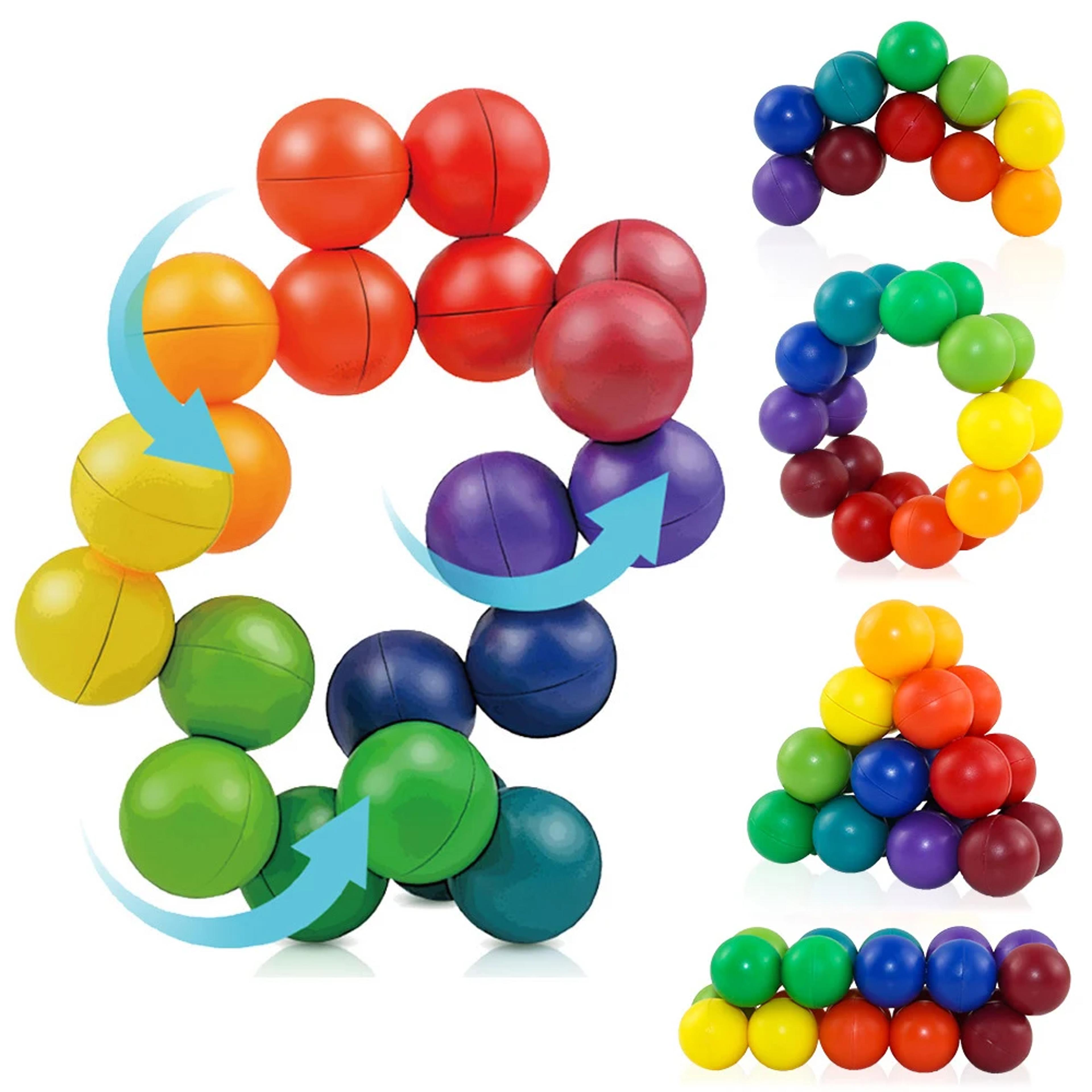 Cool Desk Toy Sensory Fidget Rotating Balls Stress And Anxiety Relief For Travel Calm Down 0