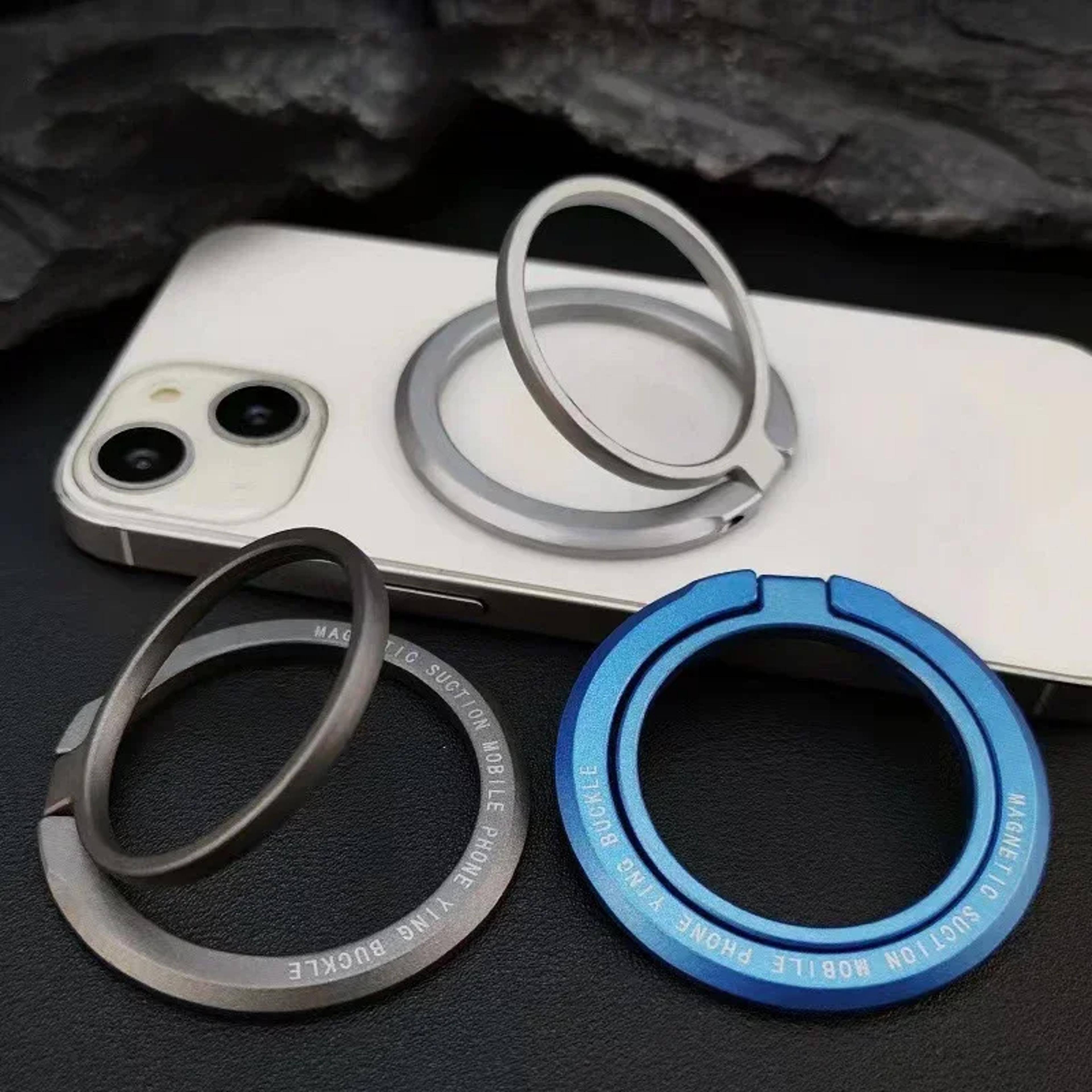 Portable Mobile Phone Magnet Magnetic Ring Holder For MagSafe Removable Grip Stand Foldable Bracket 2