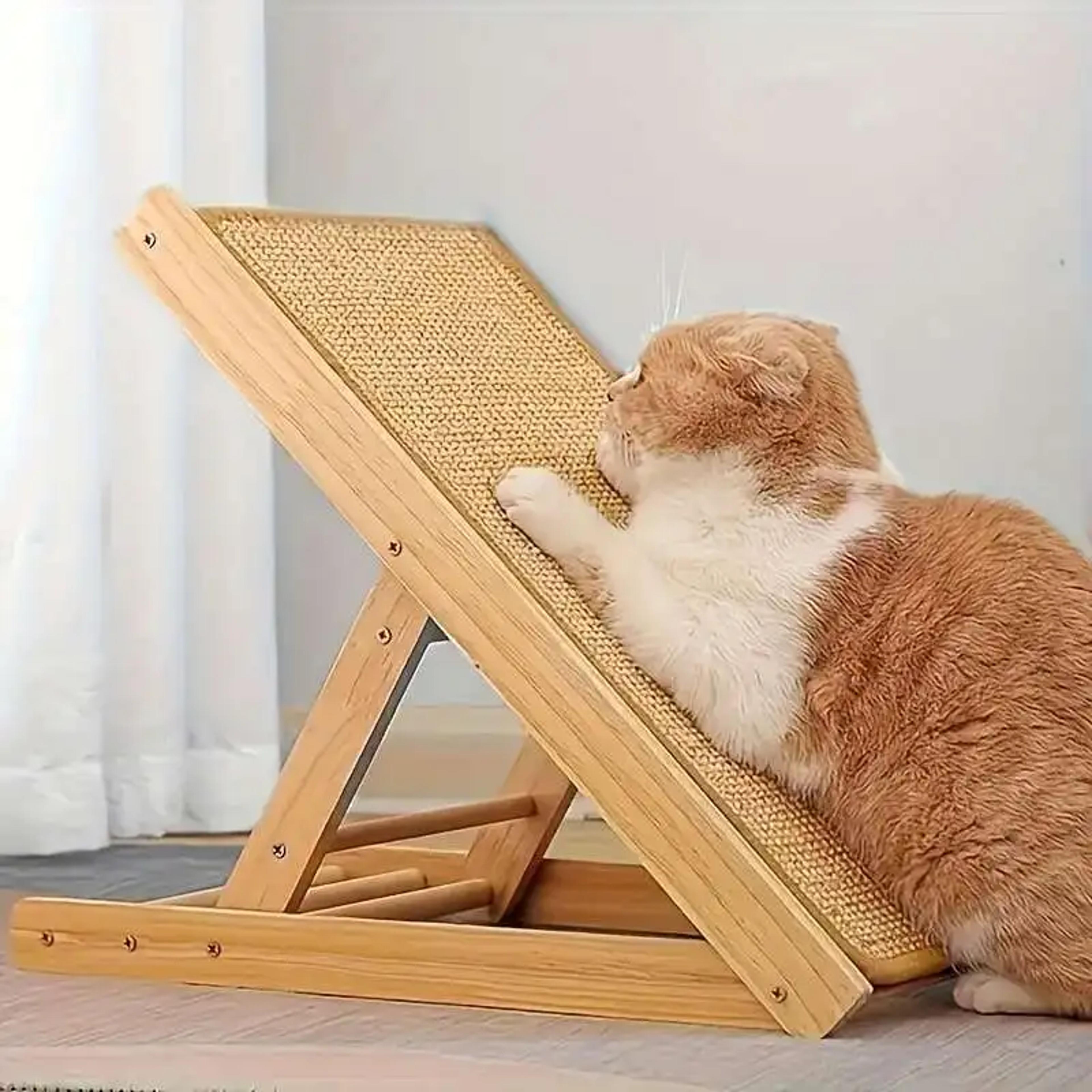 durable hemp rope scratching board for cats and rabbits – sofa safety design, multi-layer exercise board.
