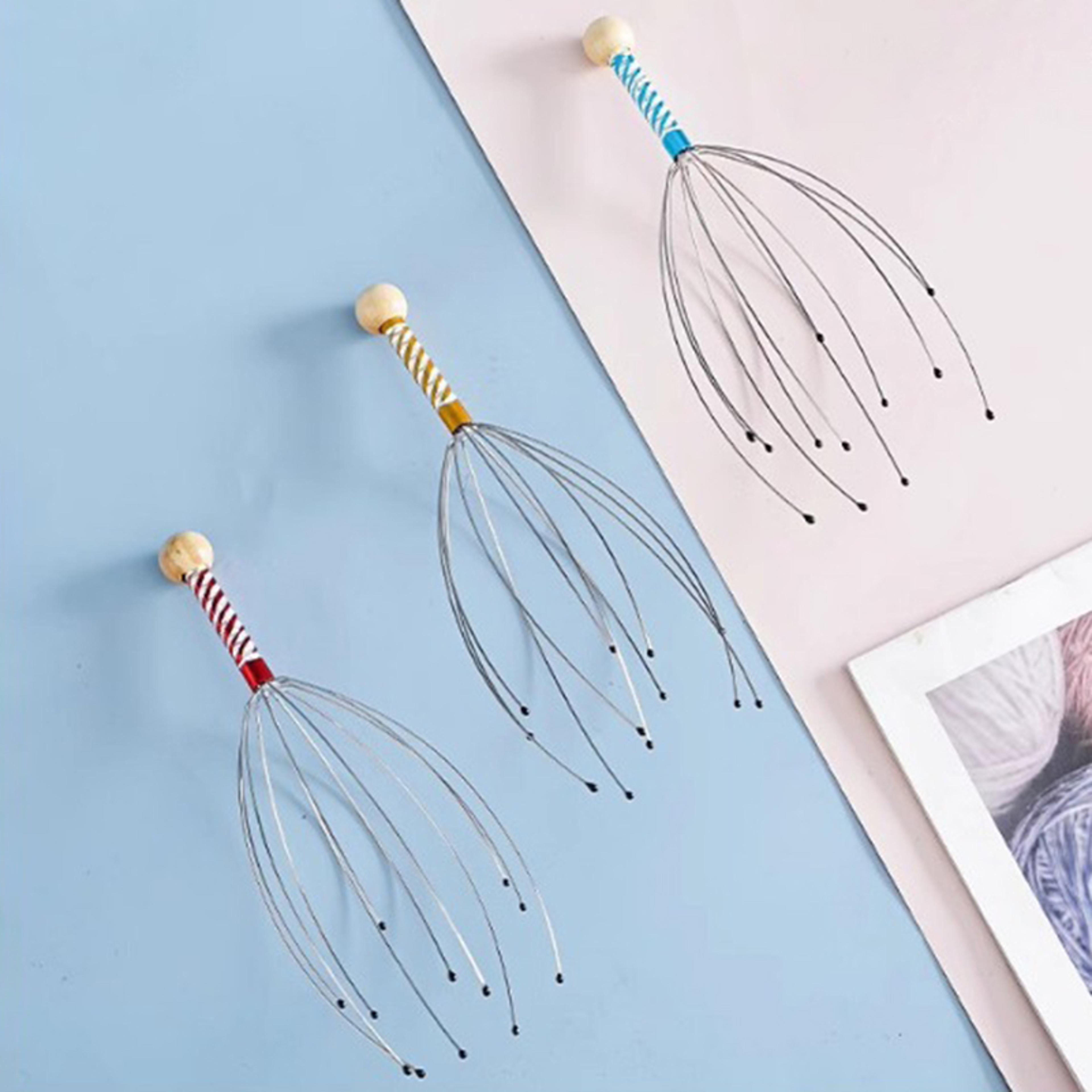 Octopus Head Massager Stainless Steel Scalp Relaxer For Stress Relief And Deep Relaxation 3